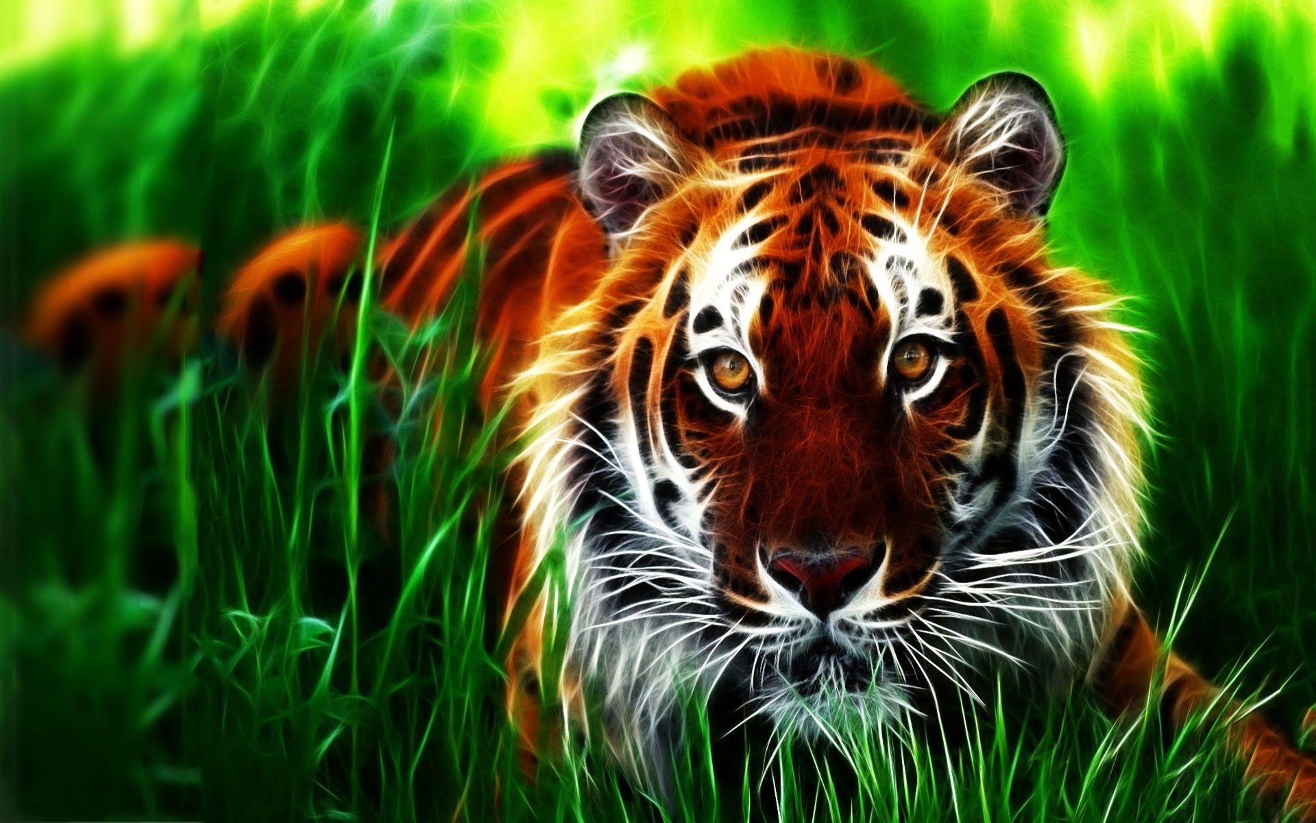 Download 3D tiger Wallpaper download HD 3D tiger Wallpaper