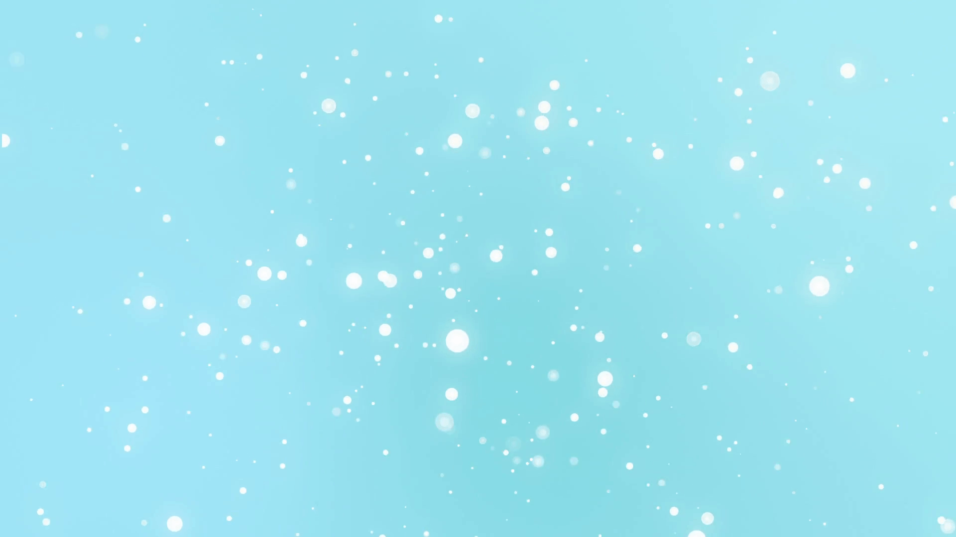 Sparkly light particles falling down a turquoise blue gradient