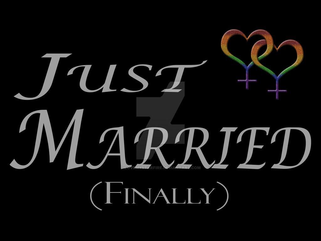 Just Married Lesbian Pride