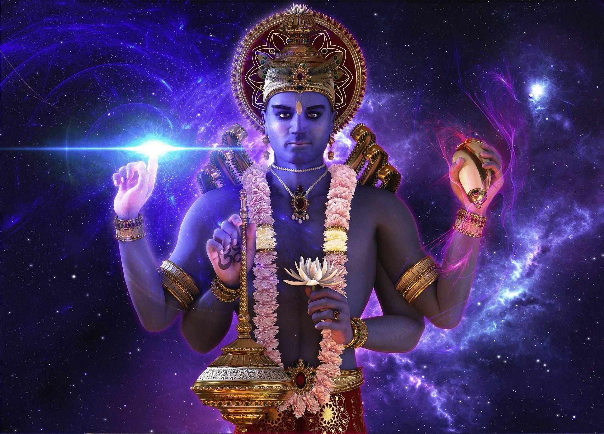 3D Lord Vishnu wallpaper