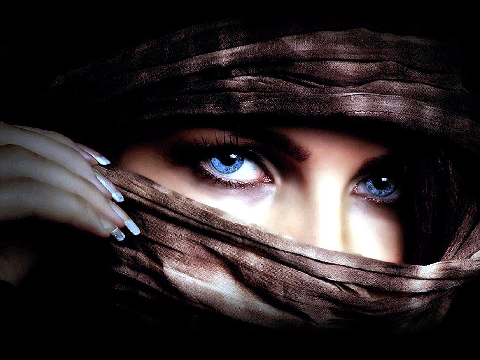 Mysterious Blue Eyes Wallpaper and Background Imagex1200