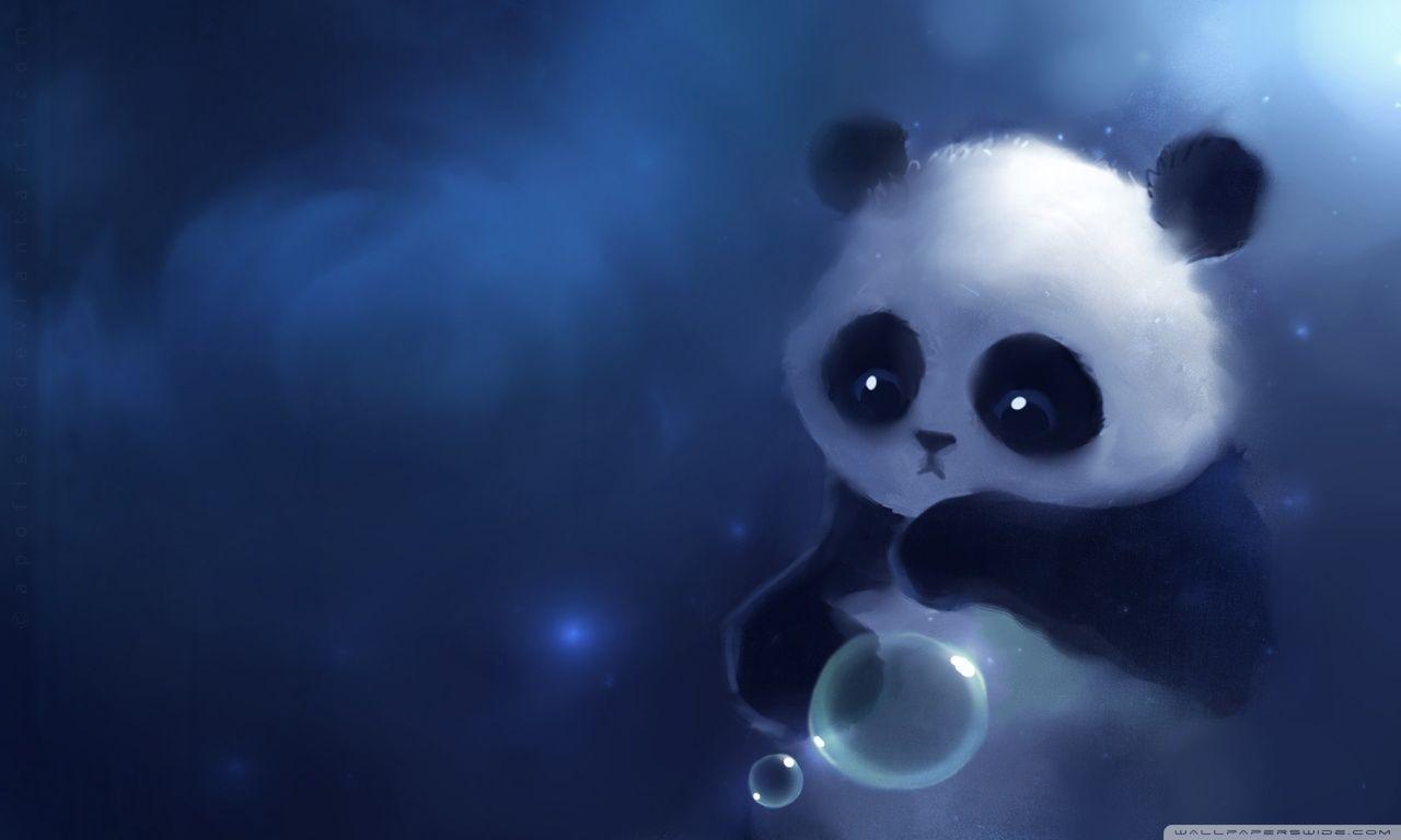 Sad Panda Painting ❤ 4K HD Desktop Wallpaper for 4K Ultra HD TV