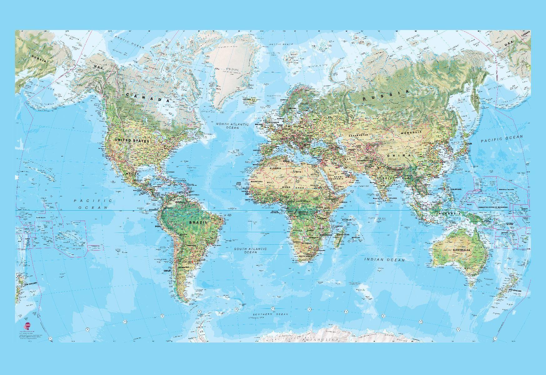 Environmental World Map Wallpaper