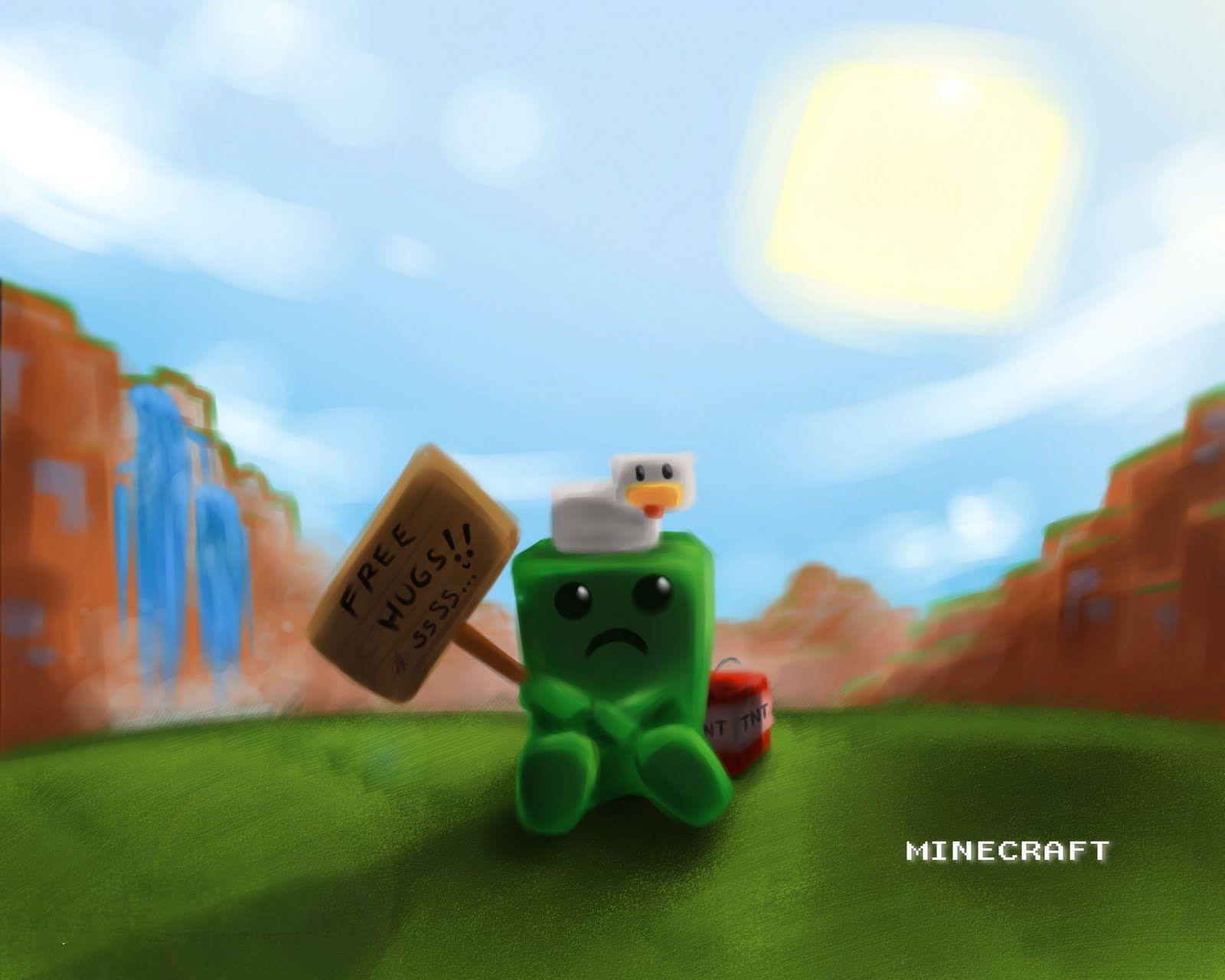 HD Minecraft Creeper iPhone Image