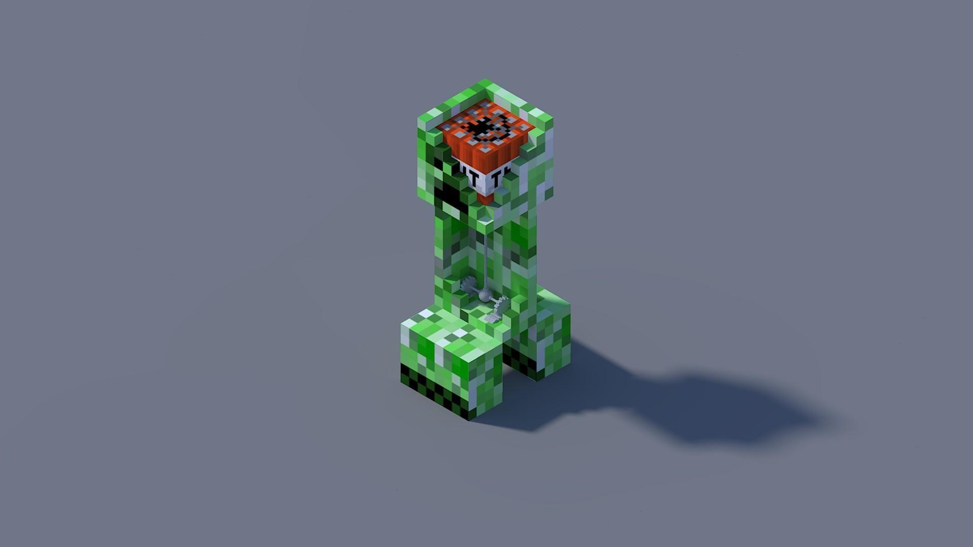 Minecraft tnt creeper wallpaper