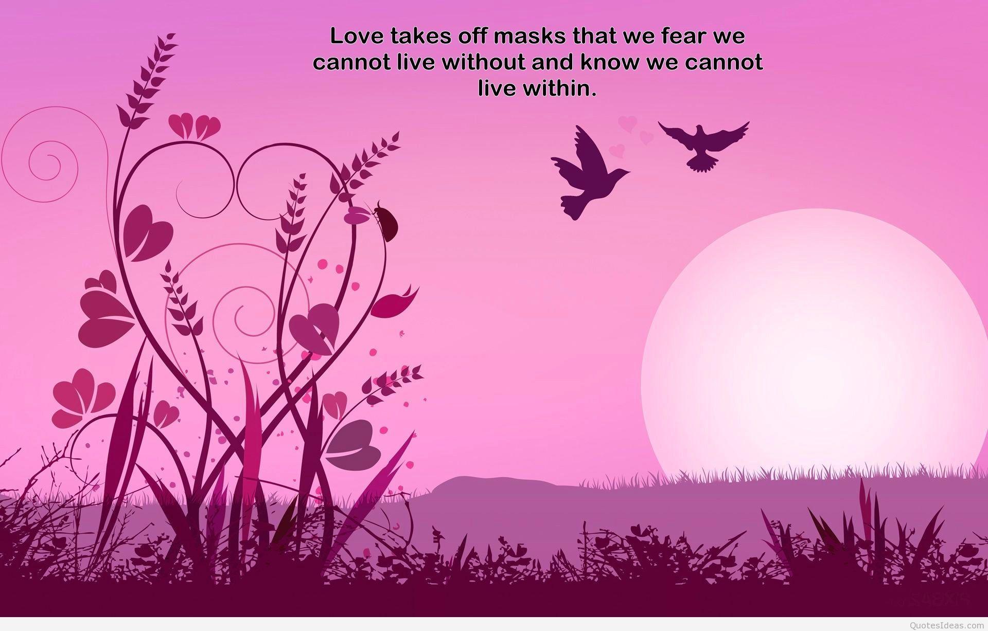 Animated background Love quote 2015