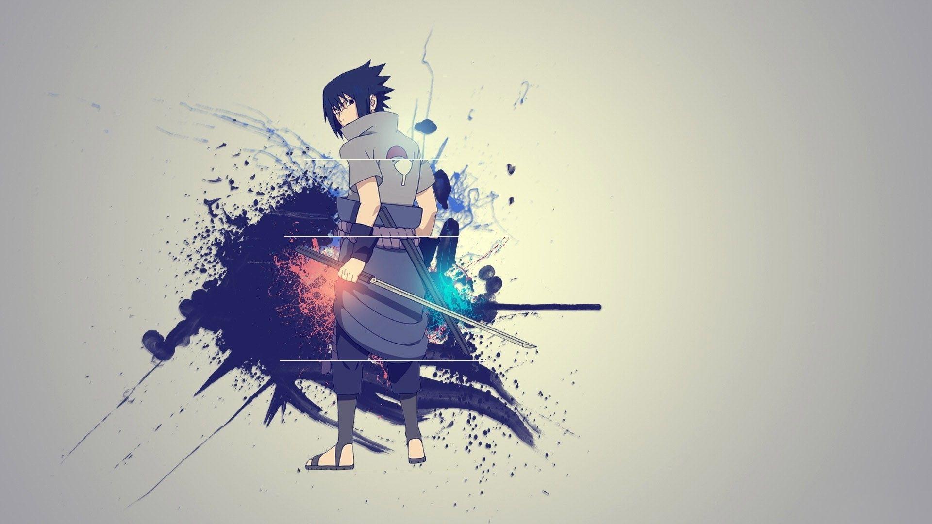 Wallpaper, drawing, illustration, blue, graphic design, Naruto