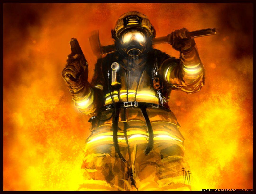 Firefighter 4k Ultra HD Wallpaper