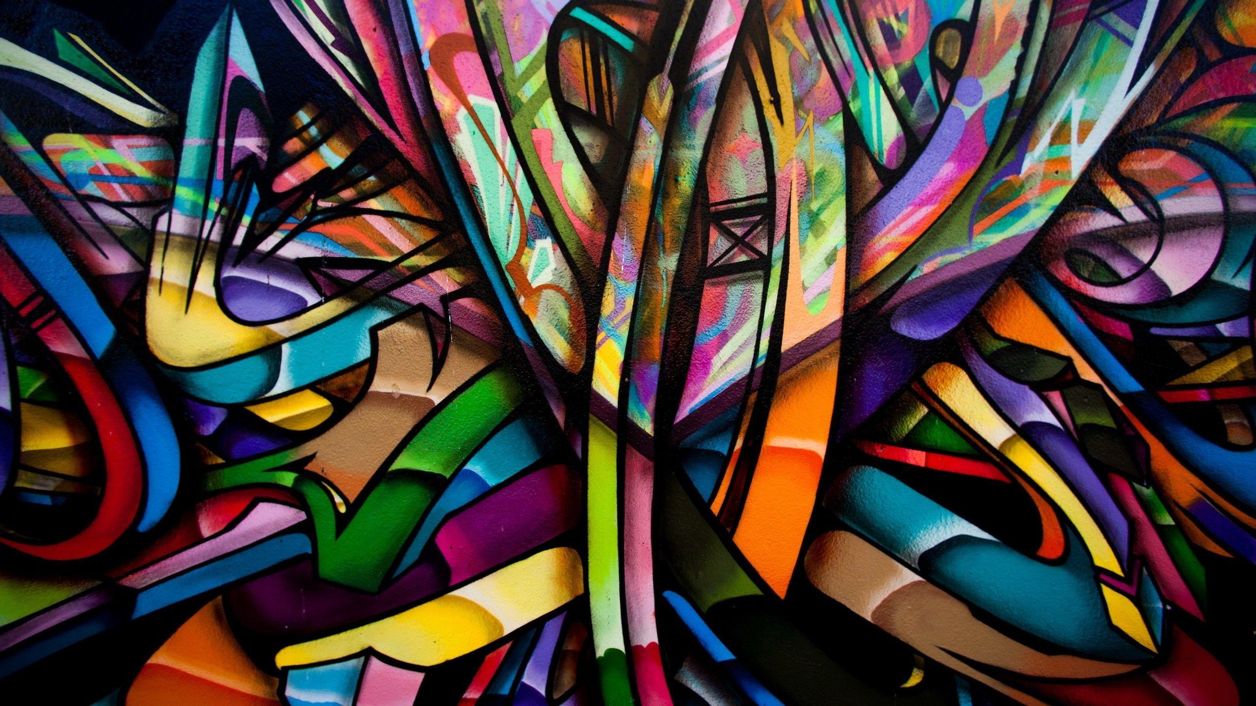 abstract, Colorful, Graffiti, Walls, Artwork, Painting Wallpaper HD. Wallpaper seni, Gambar grafit, Seni kreatif
