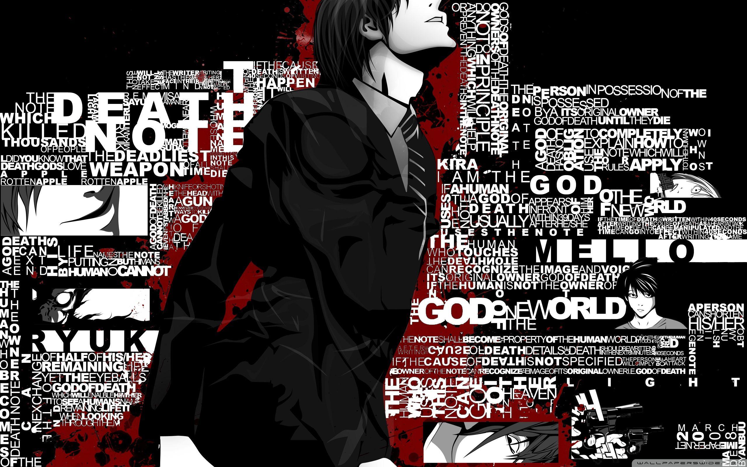 Death Note Full HD Wallpaper and Background Imagex1600