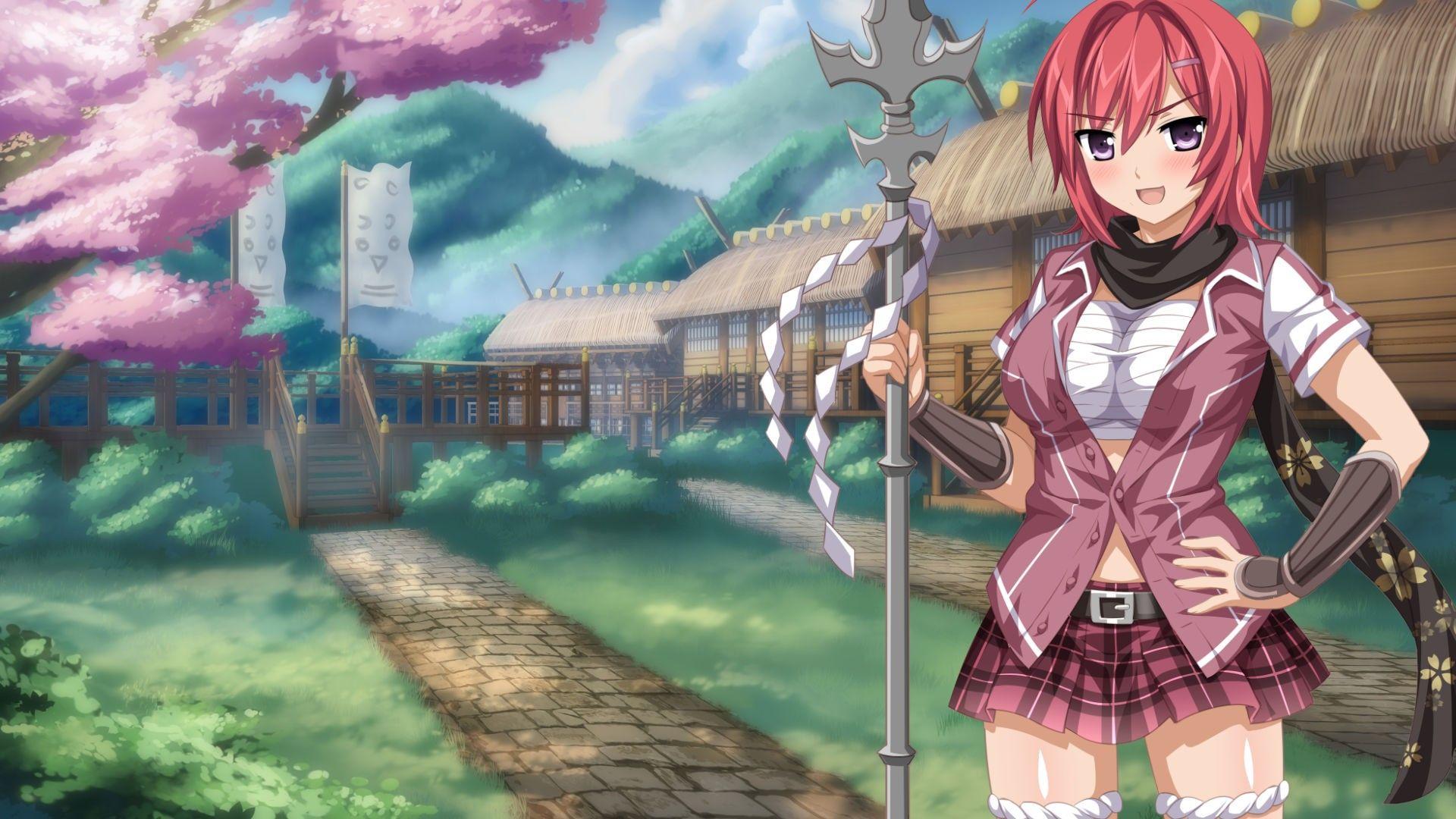 Wallpaper, anime girls, mythology, ecchi, Sakura Spirit, screenshot