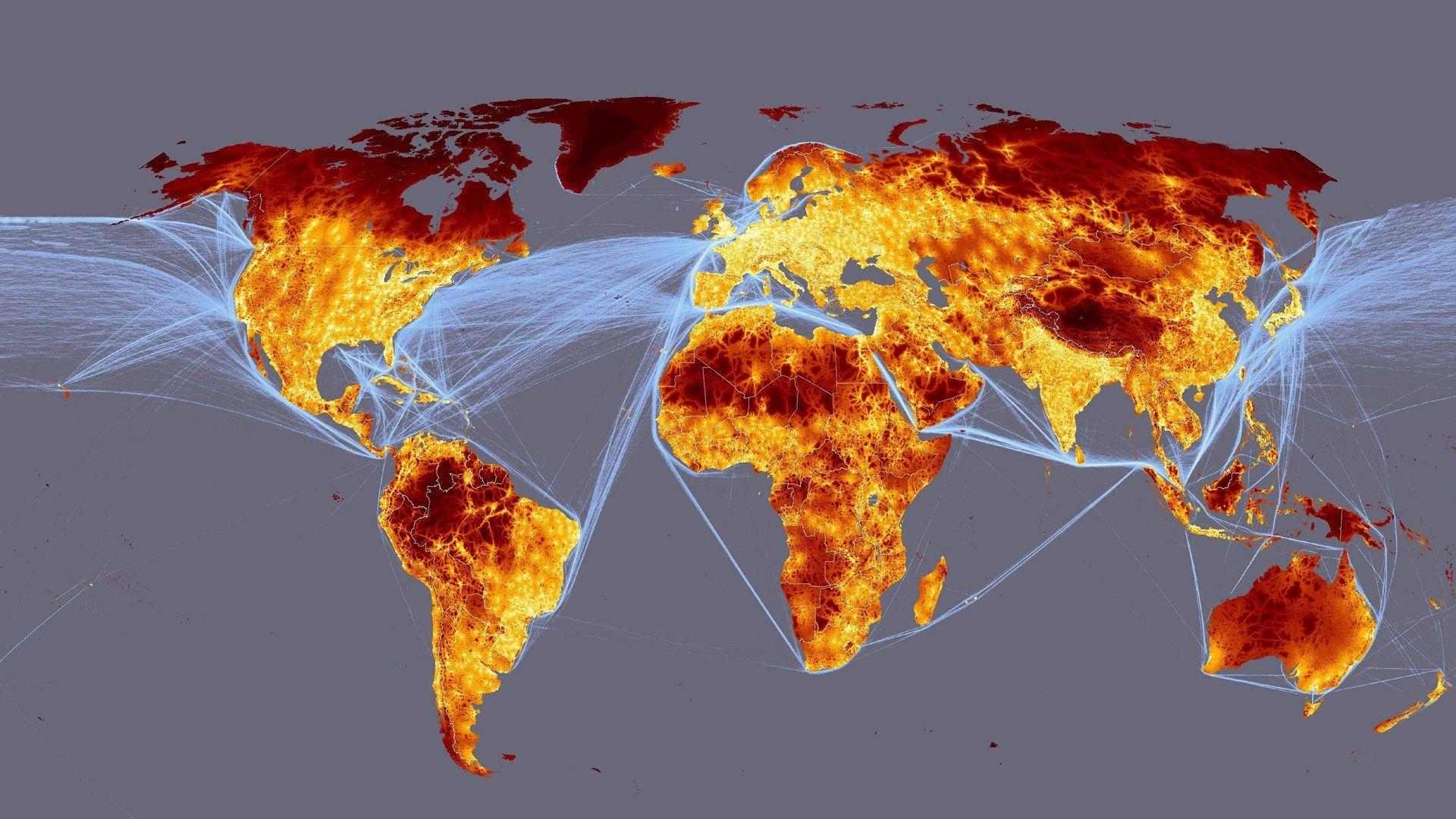 Digital Traffic Geography Maps World Map