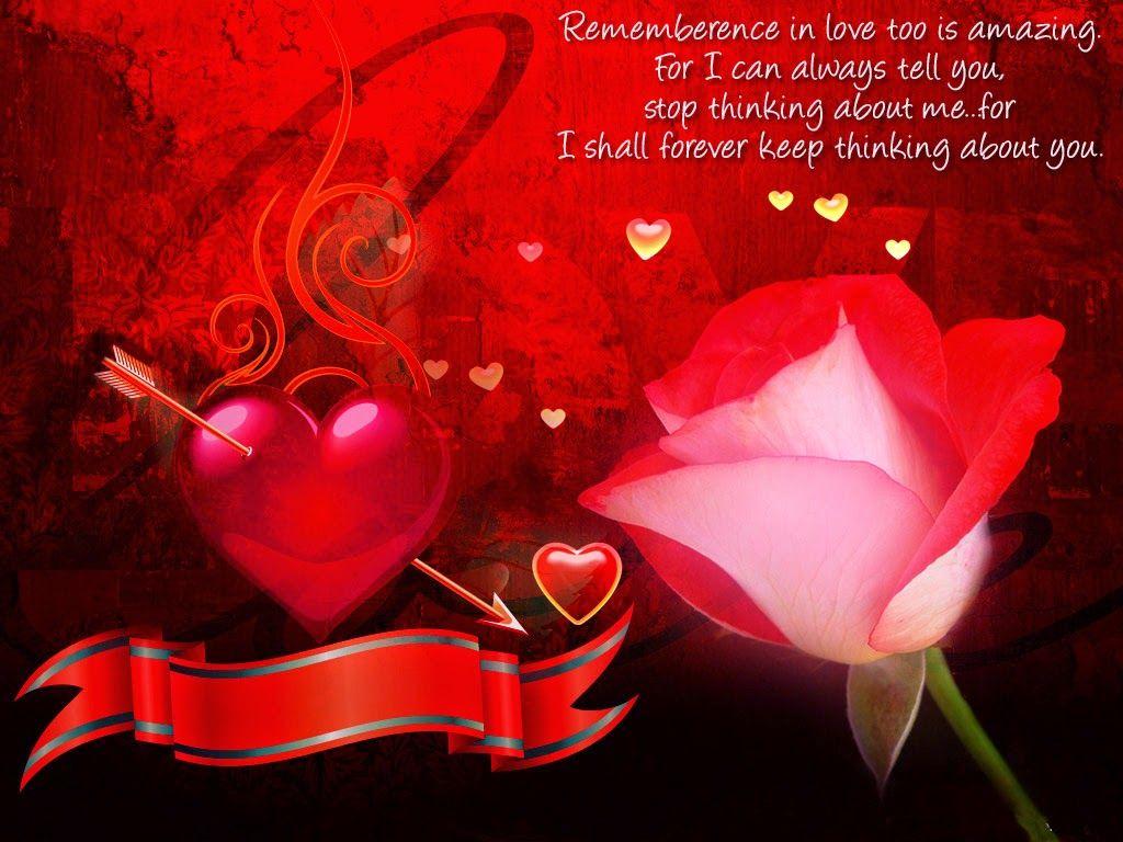Red rose love quotes free wallpaper