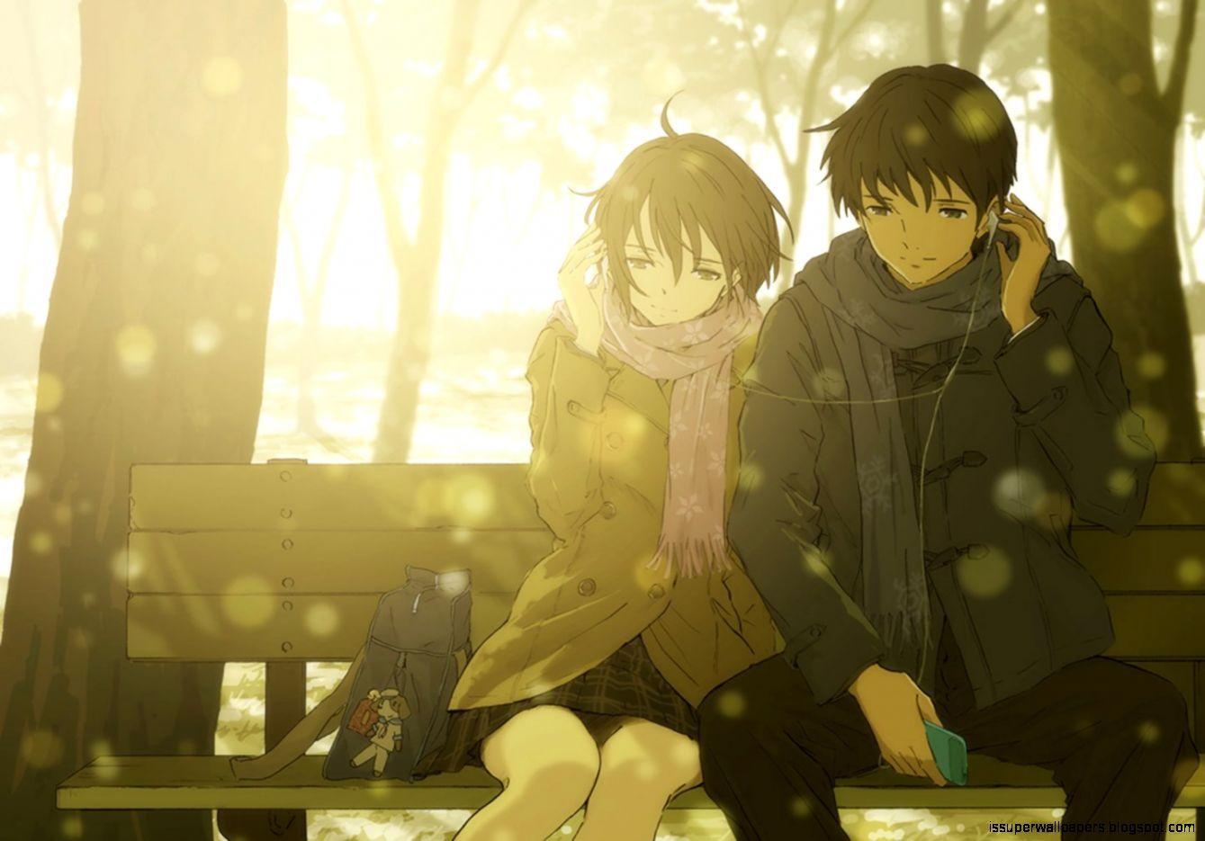 Anime Romantic Couple HD Wallpaper