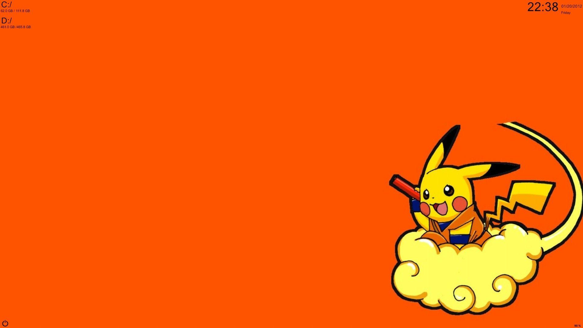 pokemon, dragons, Pikachu, Dragon Ball Kai, simple background