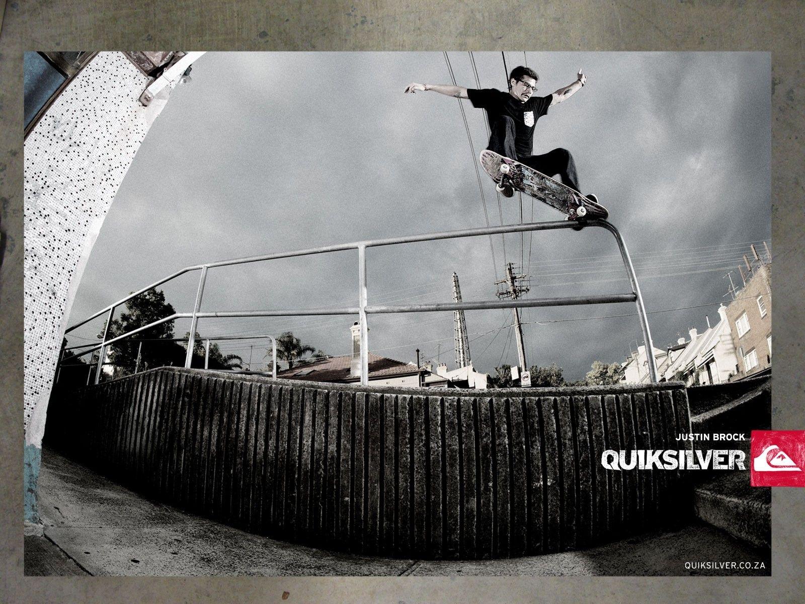 Skateboarding quiksilver wallpaper. PC