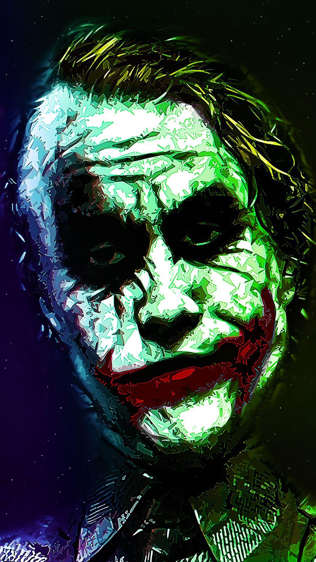 Free HD Joker Art Phone Wallpaper...8472