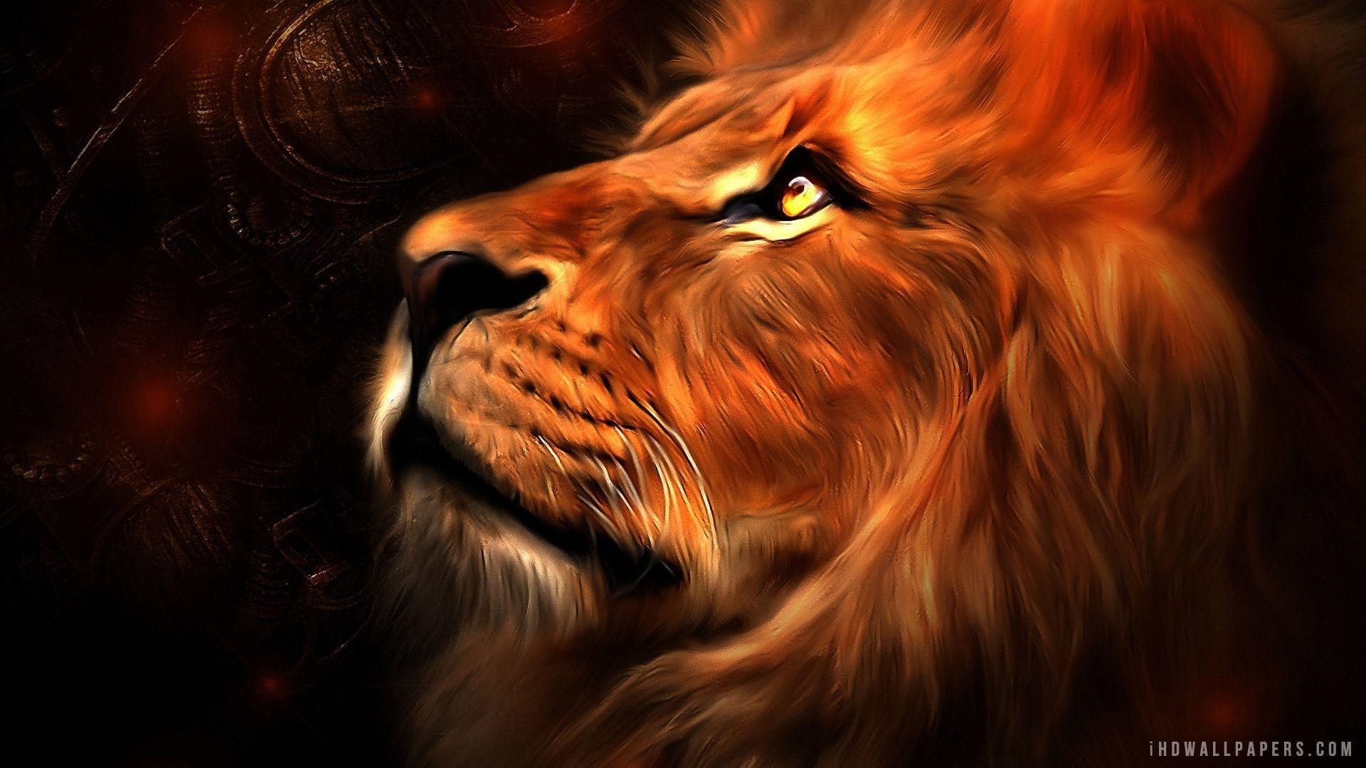 Lion Art HD Wallpaper. Lion art, Lion wallpaper, Animals artwork