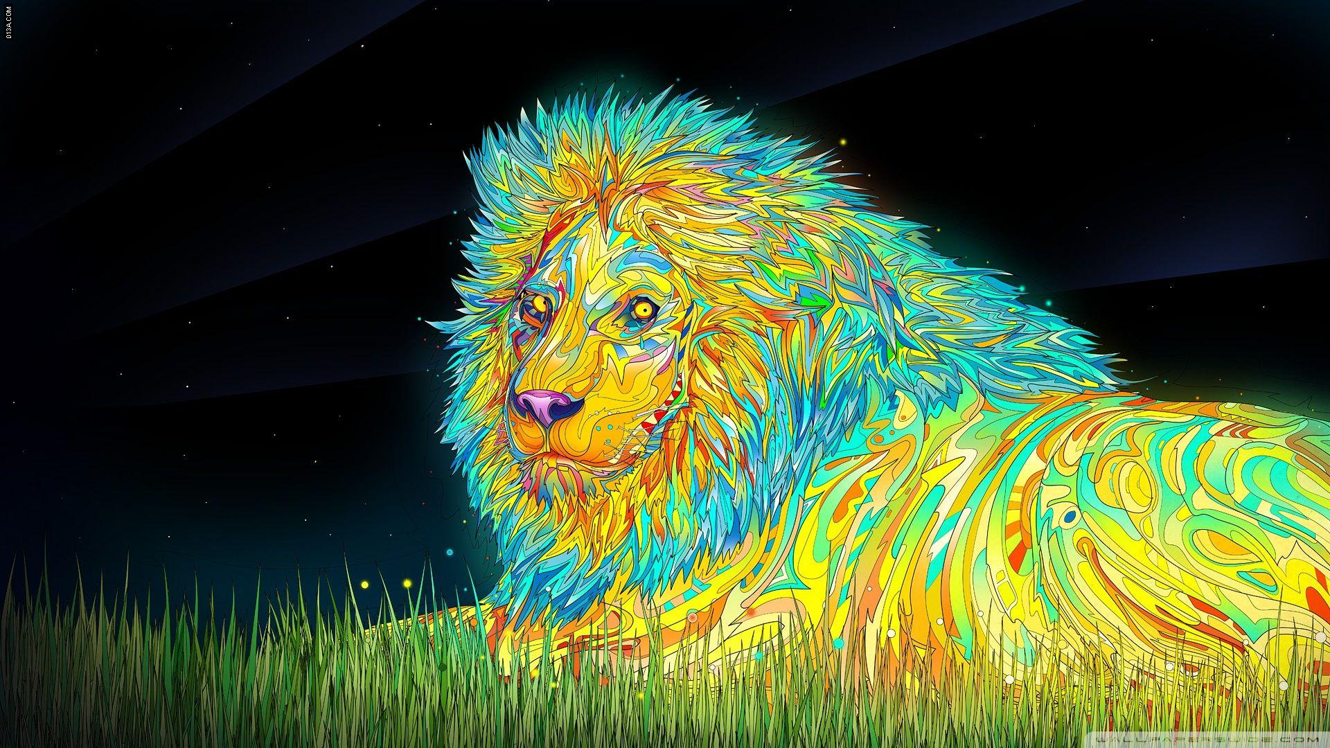 Lion Art ❤ 4K HD Desktop Wallpaper for 4K Ultra HD TV • Tablet