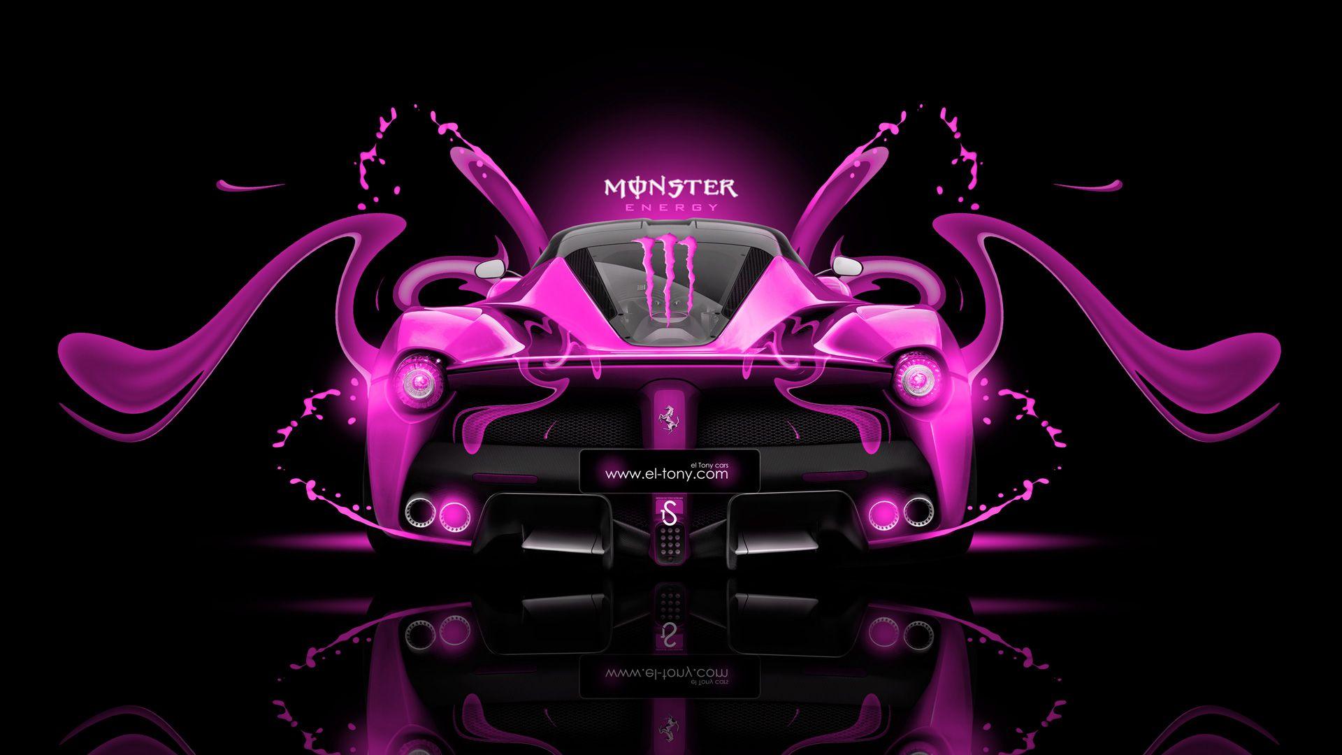 Monster Energy Laferrari Fantasy Plastic Car 2014