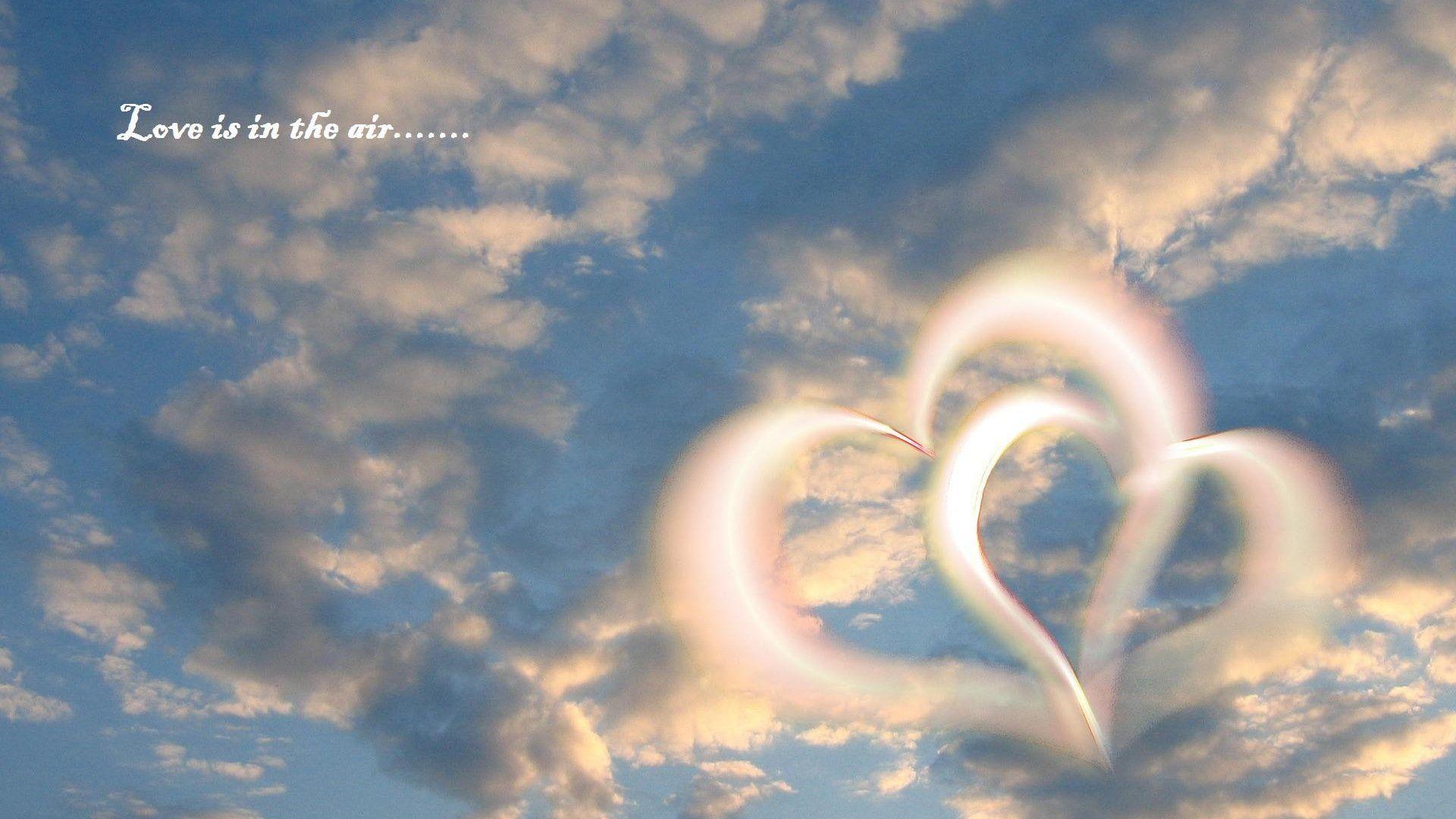 Sky: Love Air Sky Heart Nature Wallpaper HD 1080p for HD 16:9 High