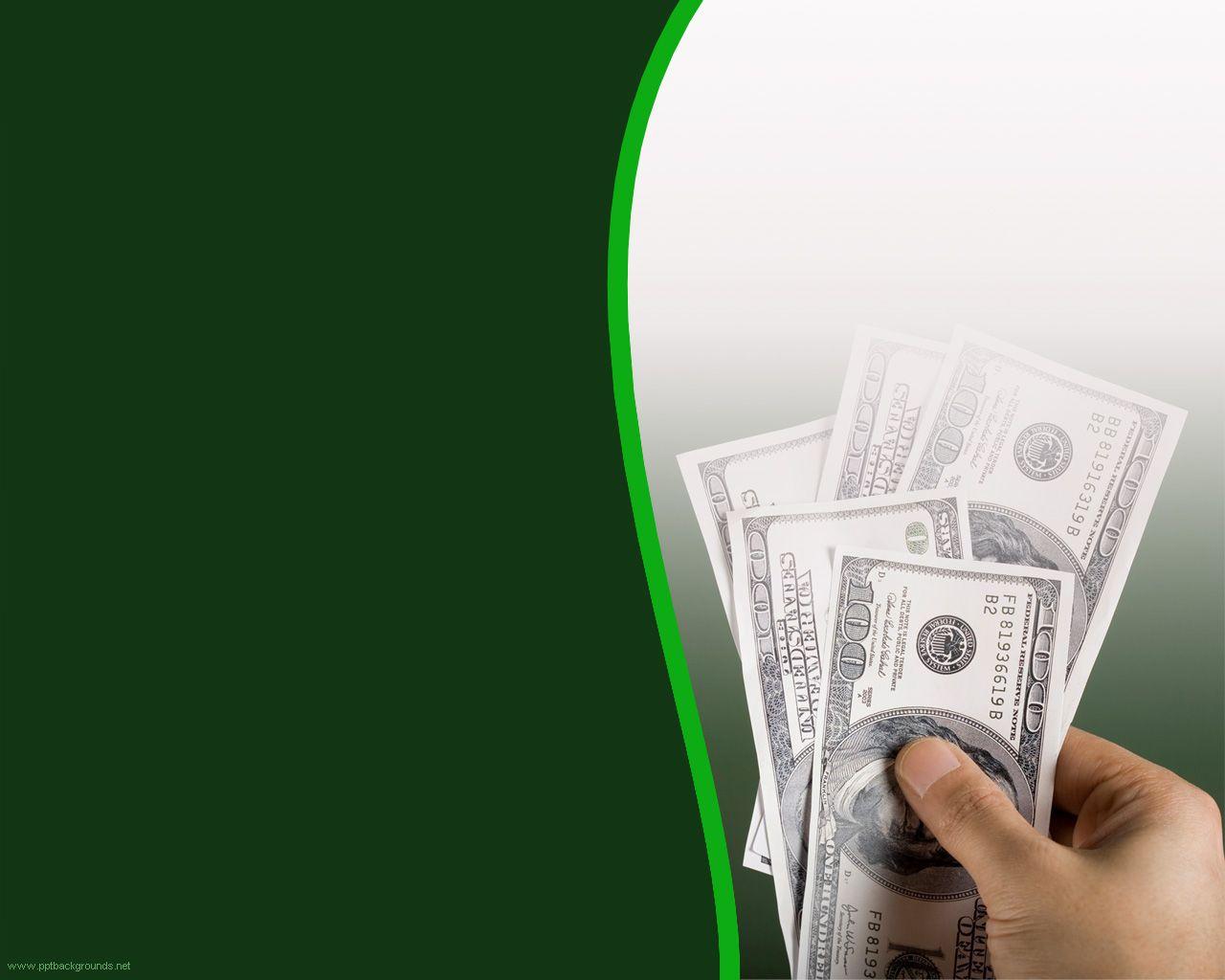 Free Cash Money Background For PowerPoint and Finance