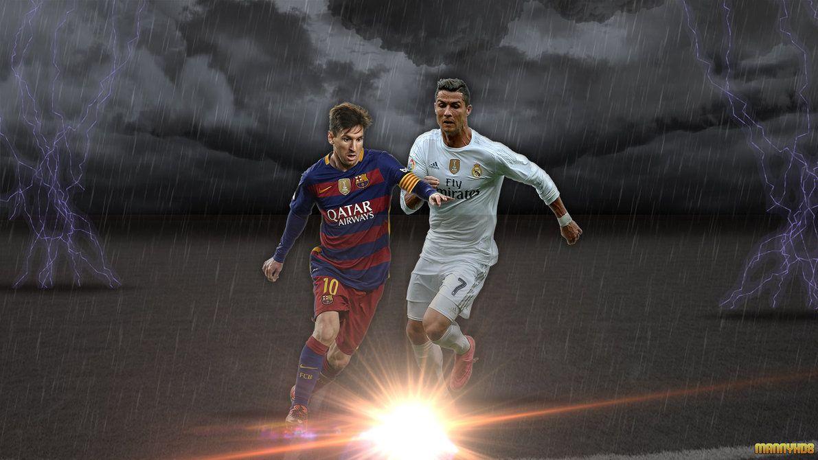 Wallpaper Messi Vs Cristiano Ronaldo 2016