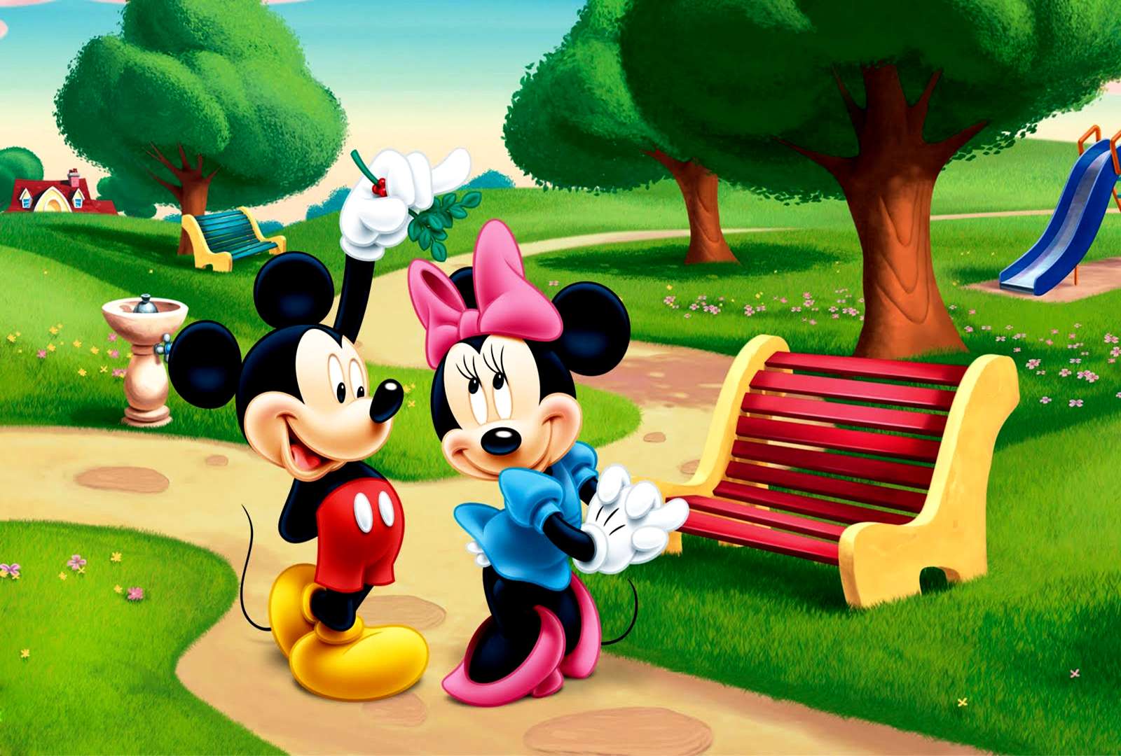 Mickey And Minnie Mouse Wallpaper Wallpaper 1600x1080