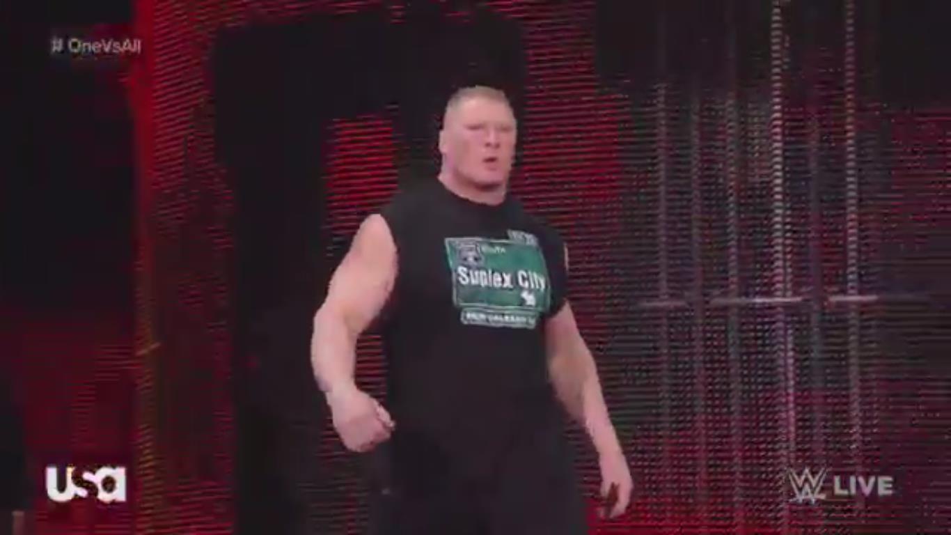 Brock Lesnar Goes on Rampage, Attacks Roman Reigns on WWE Raw (Video)
