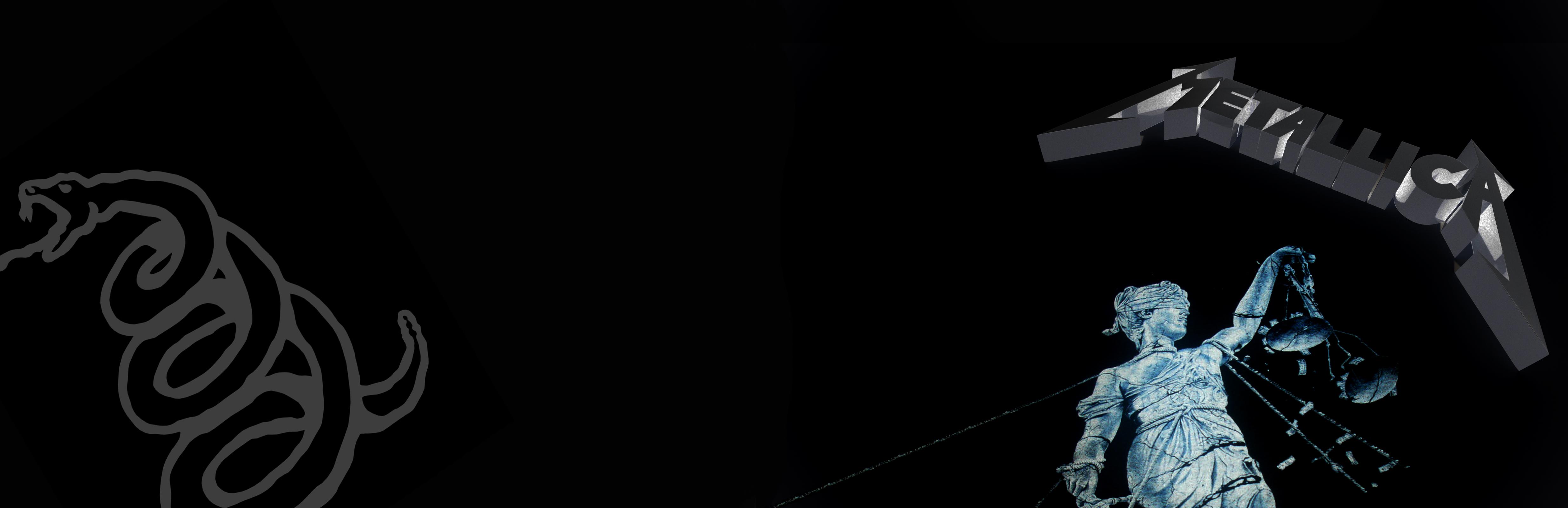 Made a 'tallica Dual Monitor Wallpaper for you brothers!