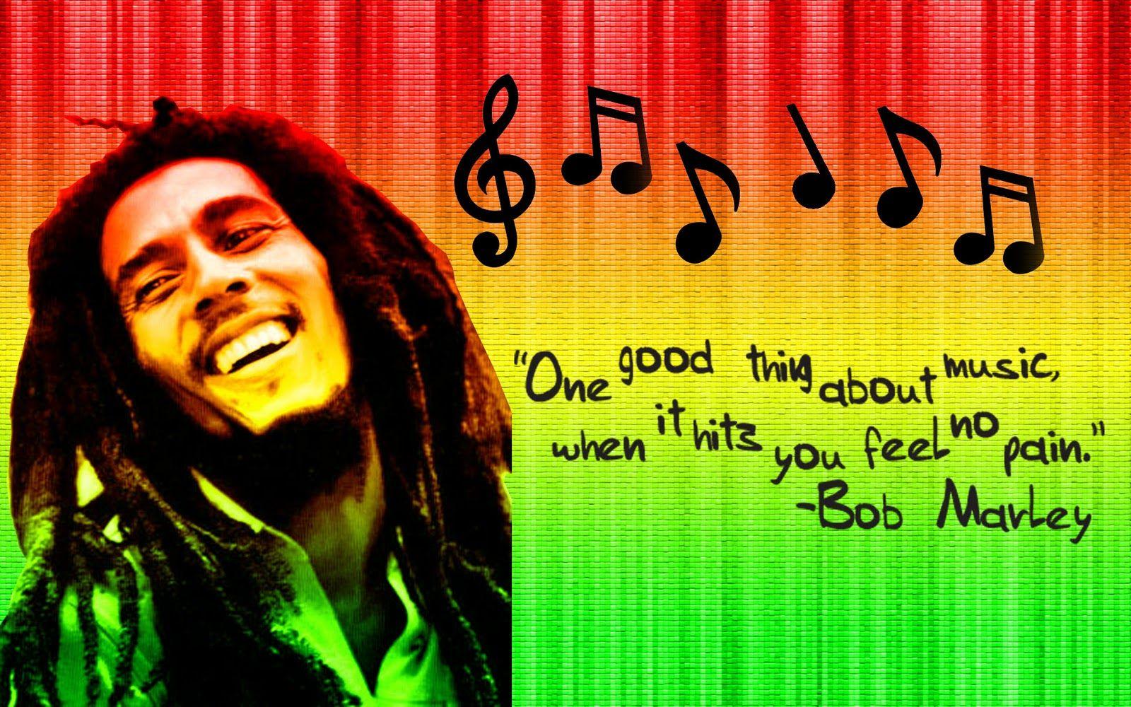 Bob Marley Music Quotes HD Wallpaper Desktop Wallpaper