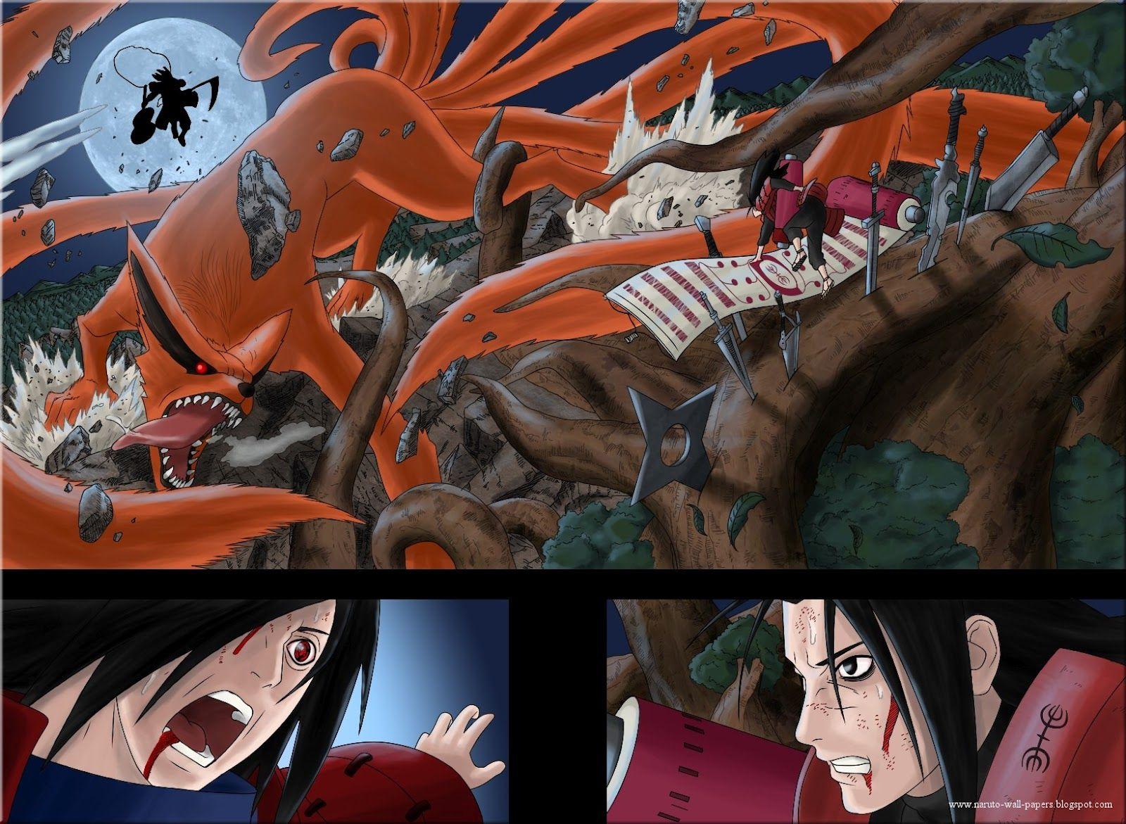 Naruto And Bleach Anime Wallpaper: Uchiha Madara vs