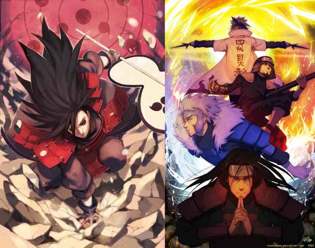 Uchiha Madara vs The 1st Hokage Hashirama Senju