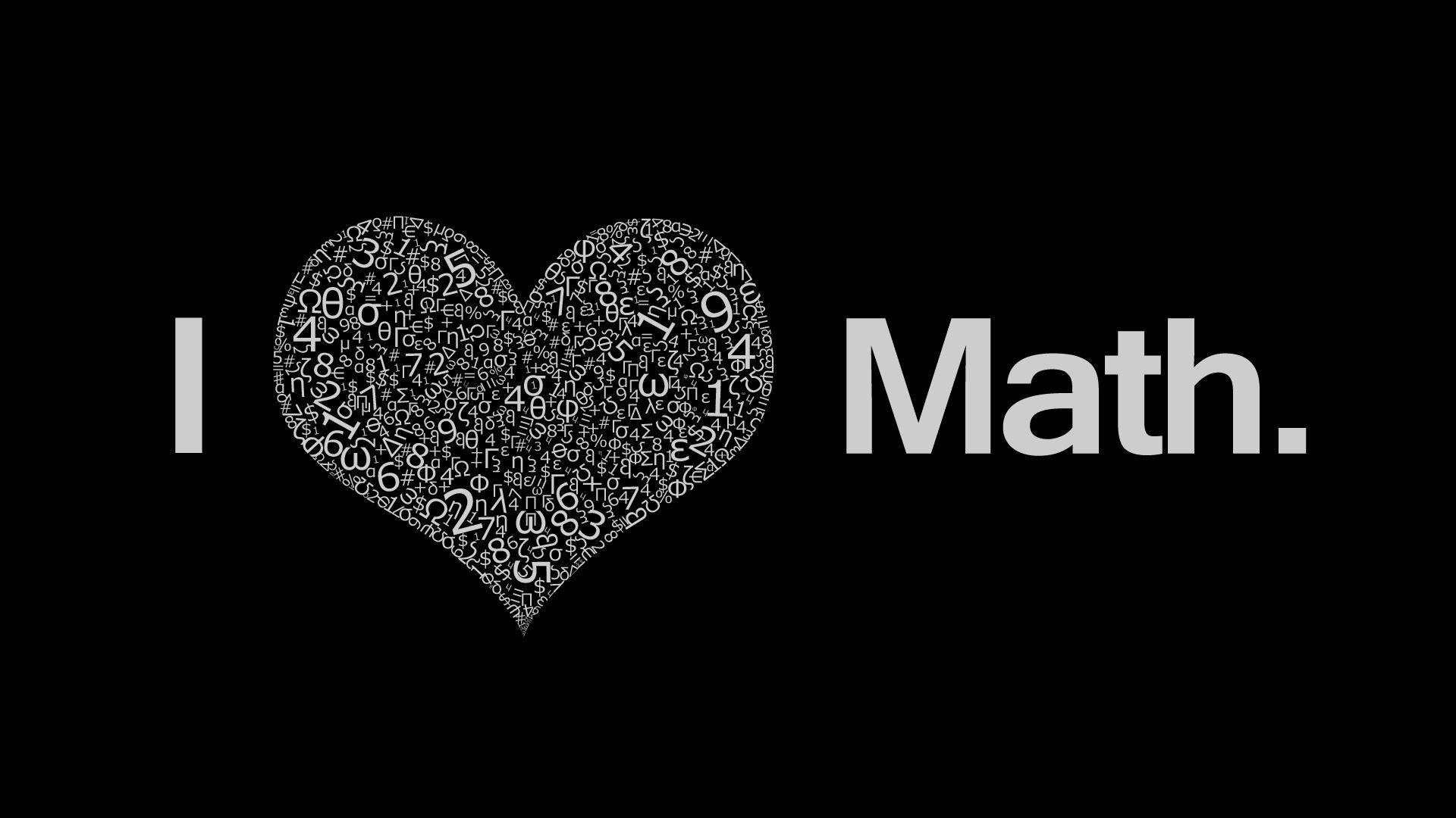 I Love Math wallpaper. Math wallpaper, I love math, Love math