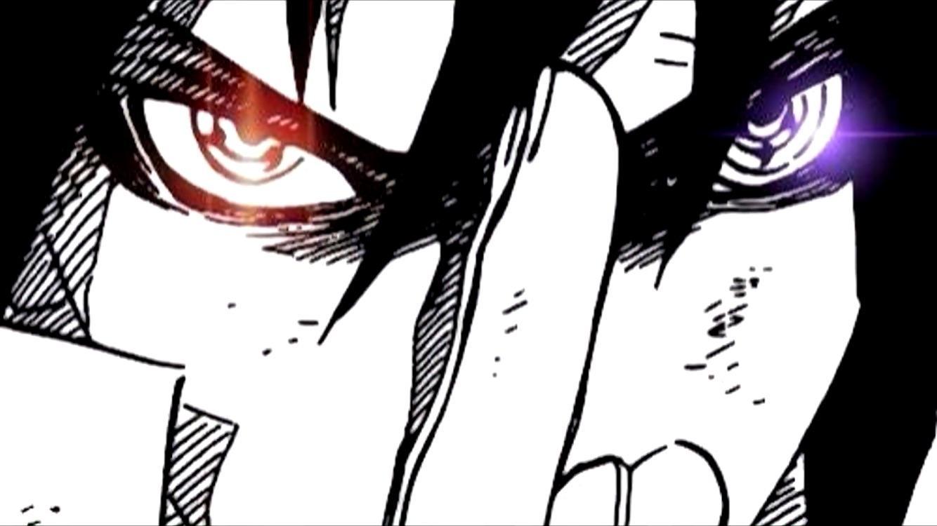 Does anybody have a black and white wallpaper of Sasuke with only