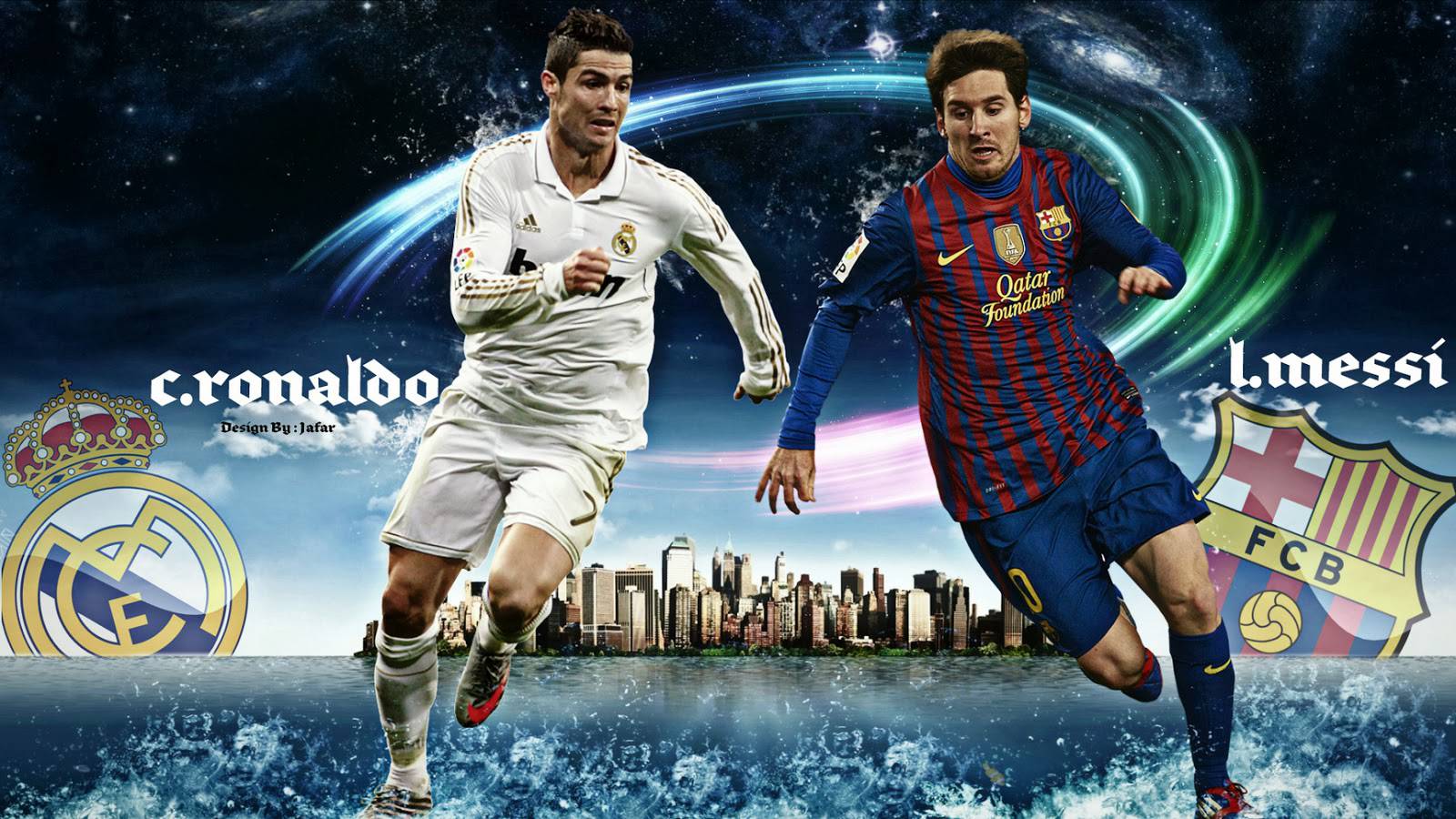 Messi Vs Ronaldo Football Wallpaper HD Wallpaper