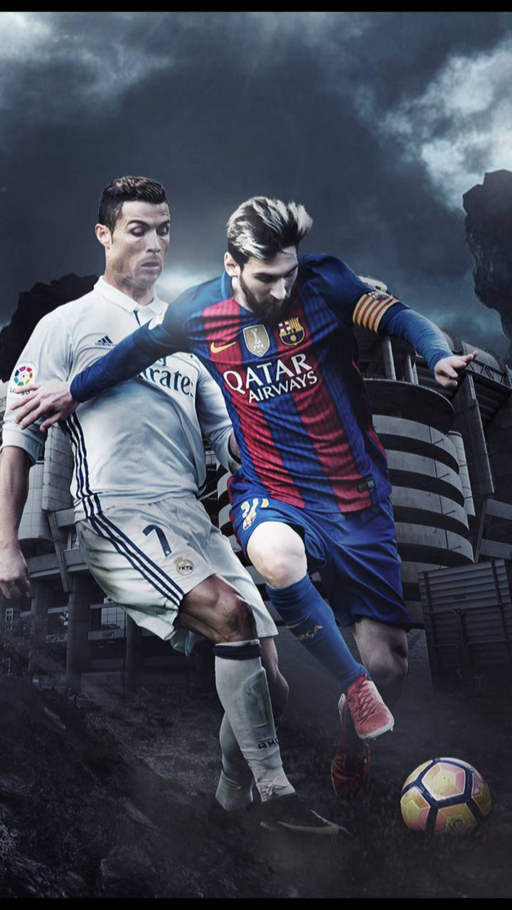 Messi & Ronaldo 4k Poster 