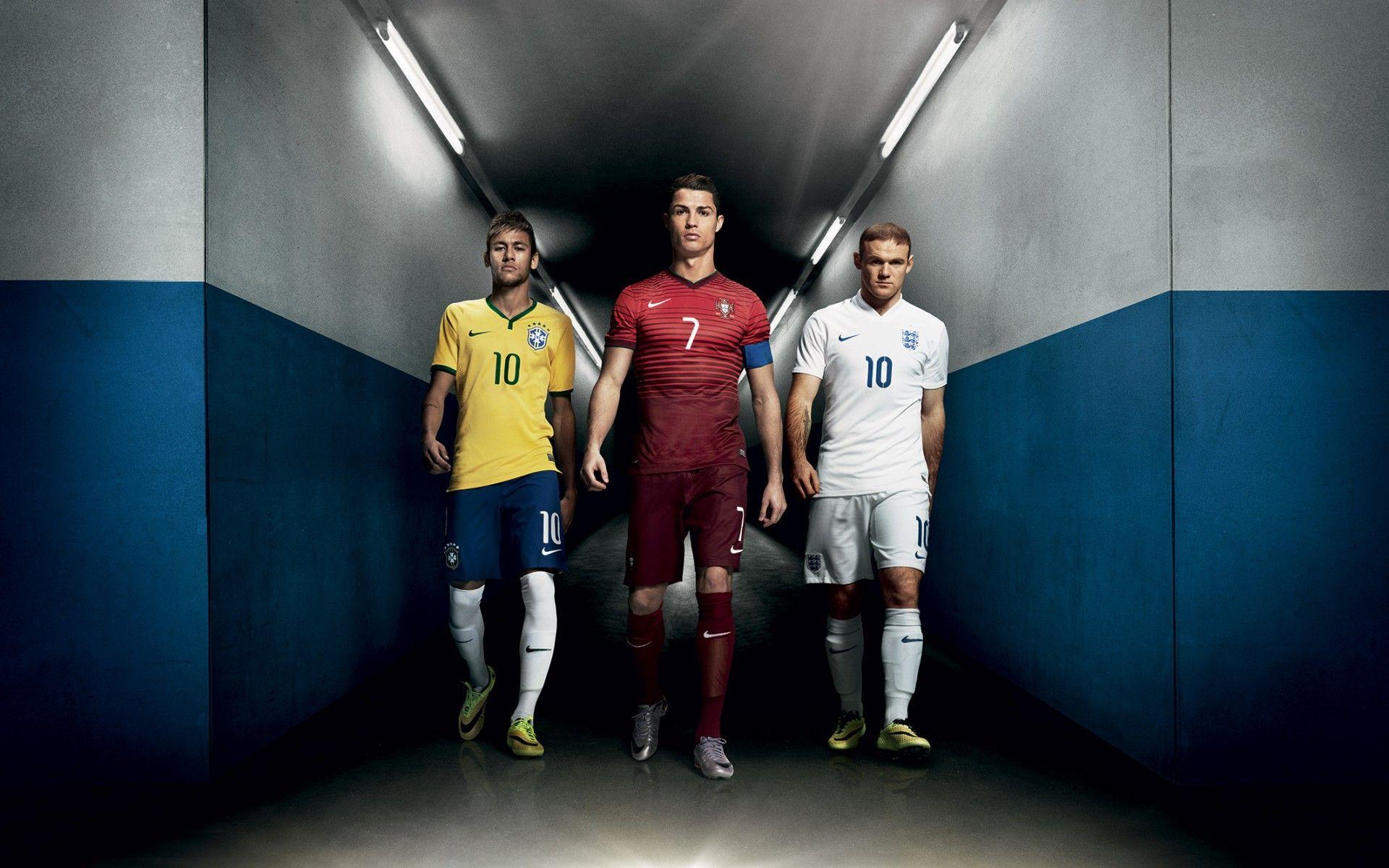 Wallpaper Crstiano Ronaldo, Neymar, Wayne Rooney, HD, Sports