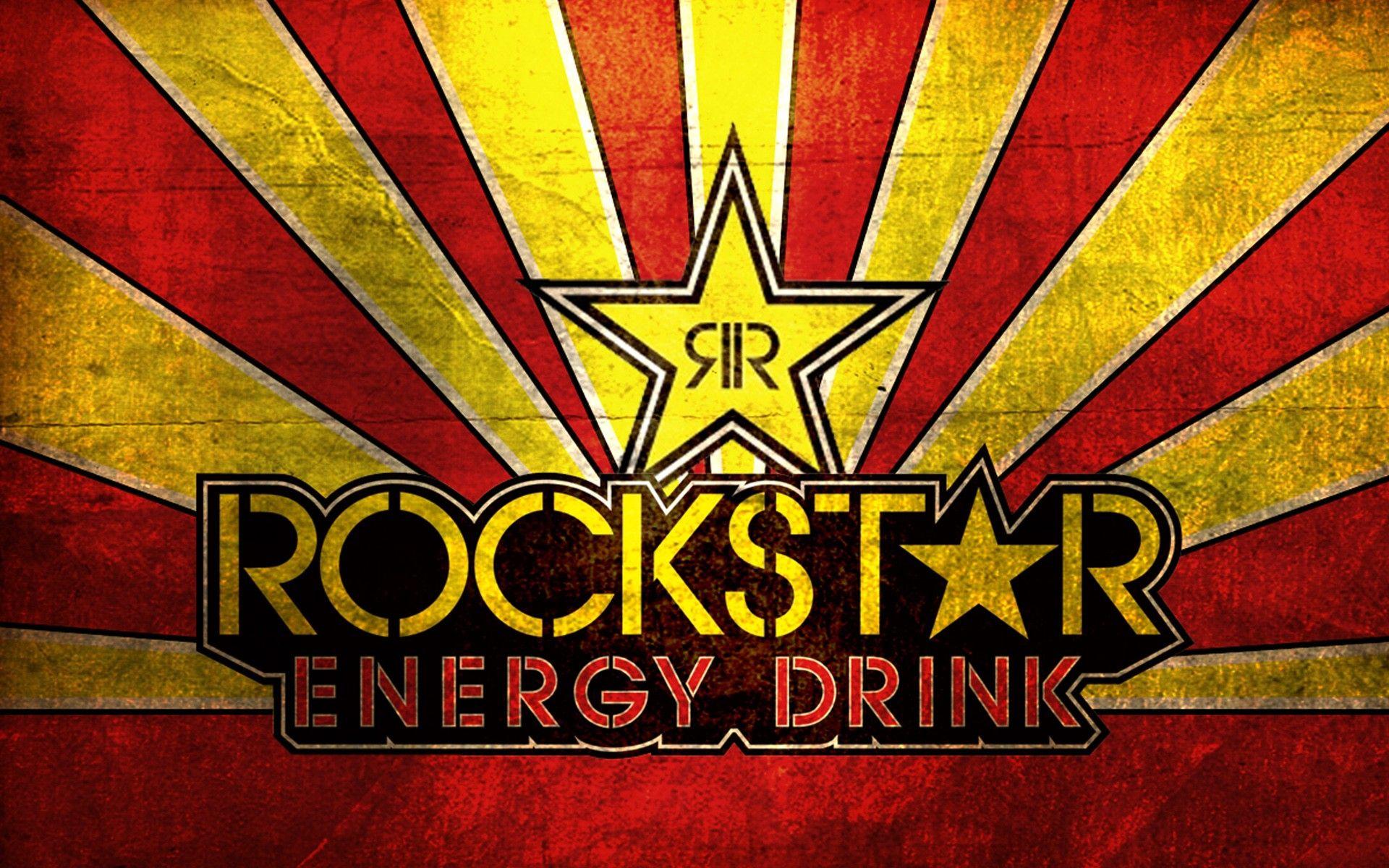 Rockstar Energy Drink Yellow Red HD Wallpaper For Your PC Desktop