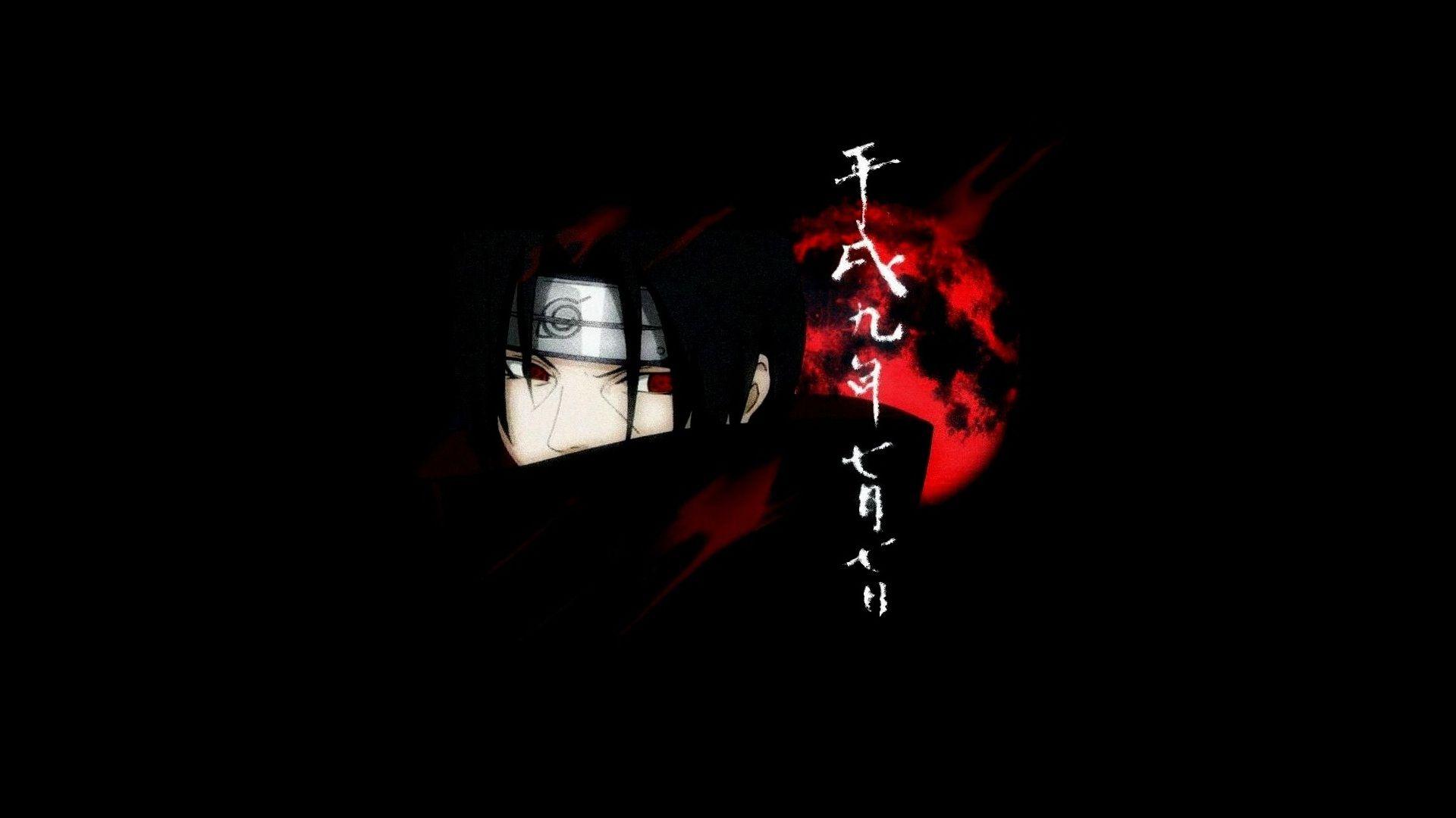 Itachi Uchiha Wallpaper 4K Black background Samurai Ninja 4962