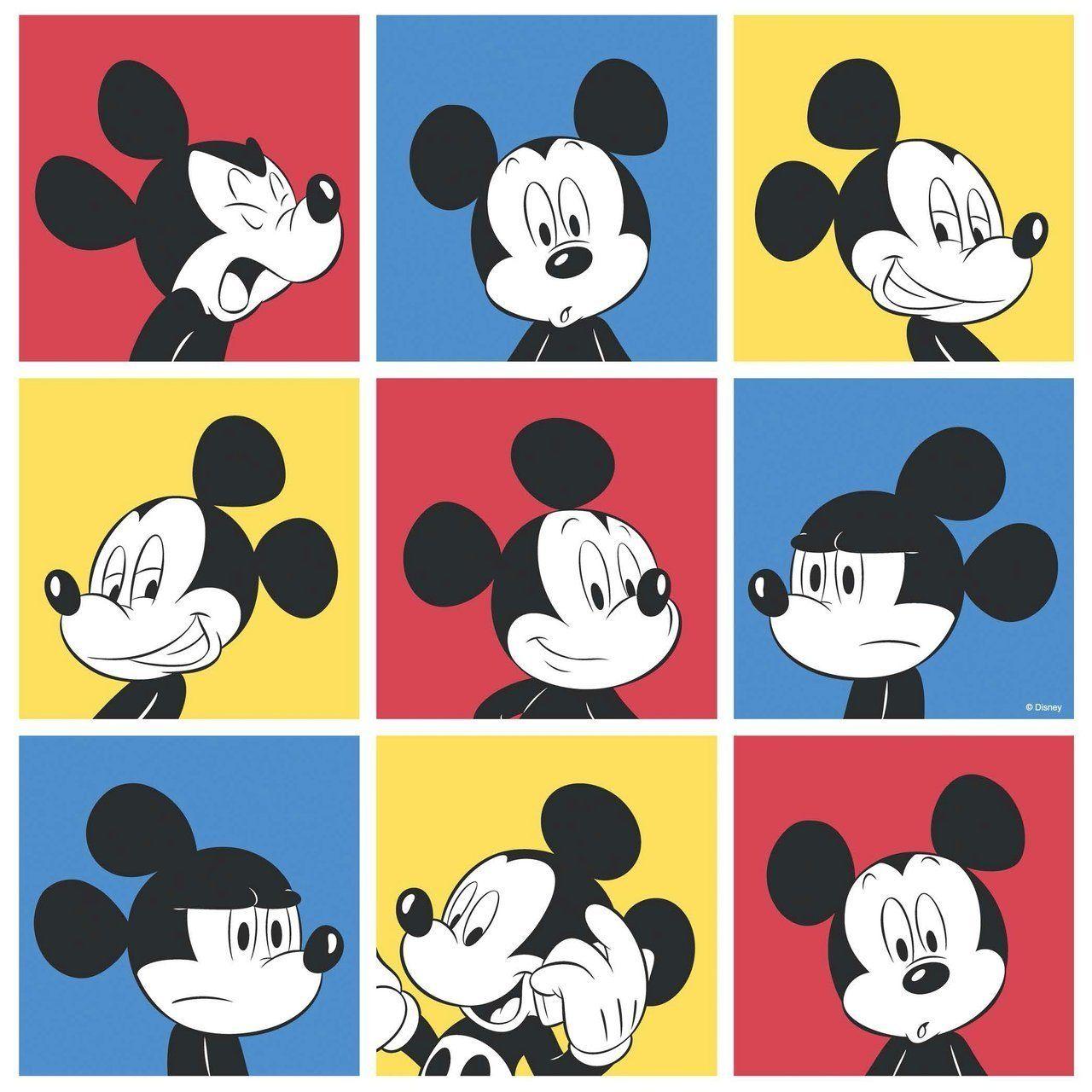 Mickey Mouse Squares Wallpaper