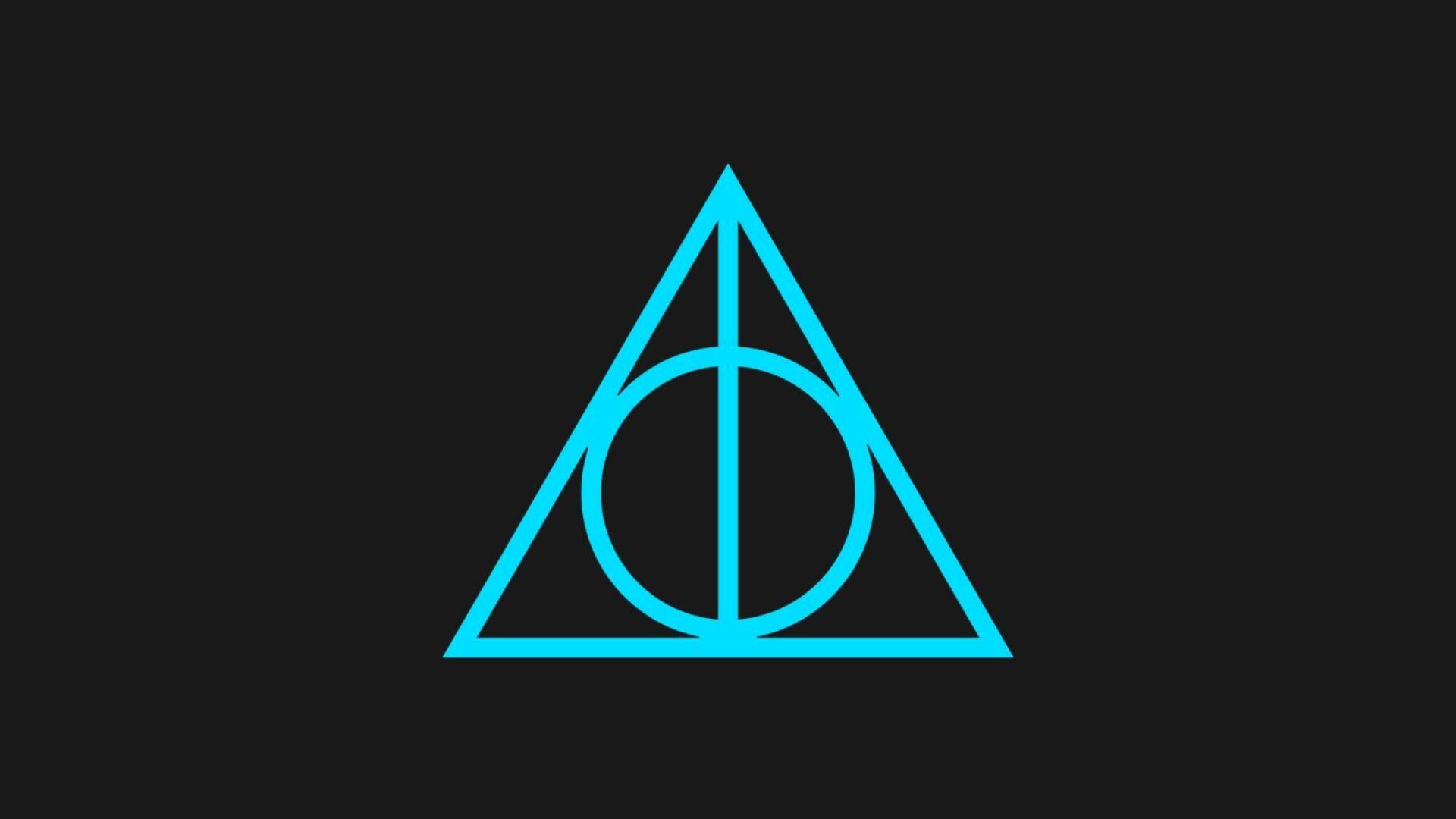 Minimalistic harry potter and the deathly hallows symbols wallpapers