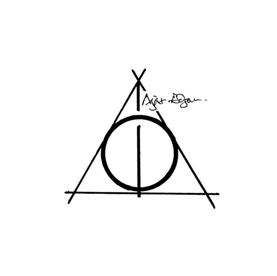 The Deathly Hallows Tattoo Design