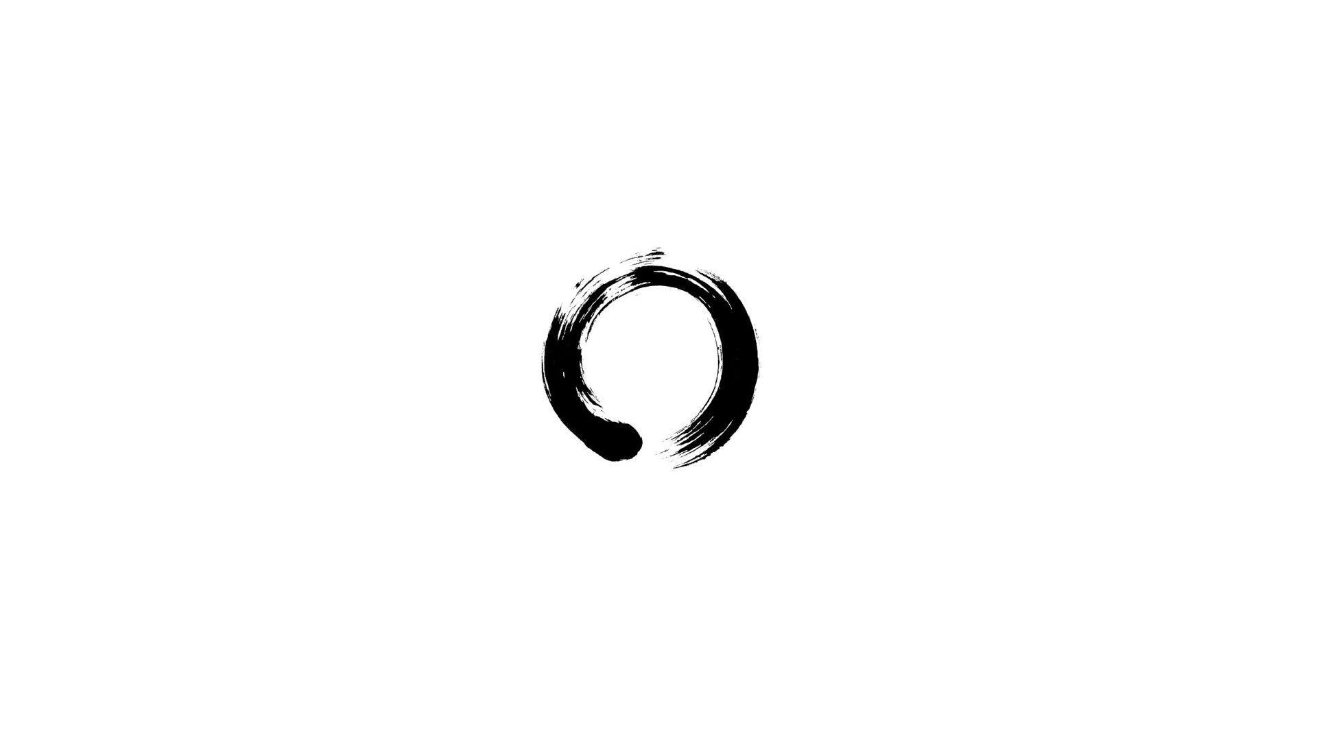 zen, #ensō, #circle, #minimalism, #ouroboros. Wallpaper No. 292184