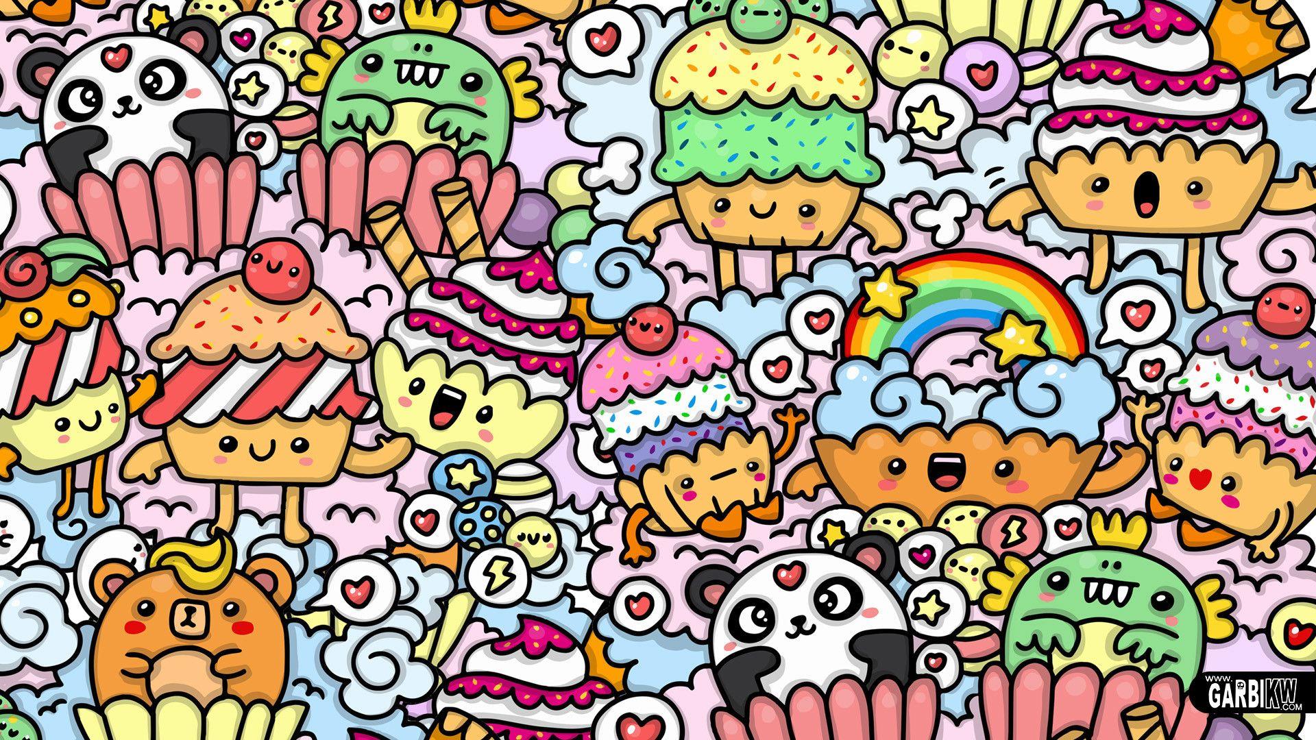 Wallpaper Doodle Art Colourful Vexx Doodles