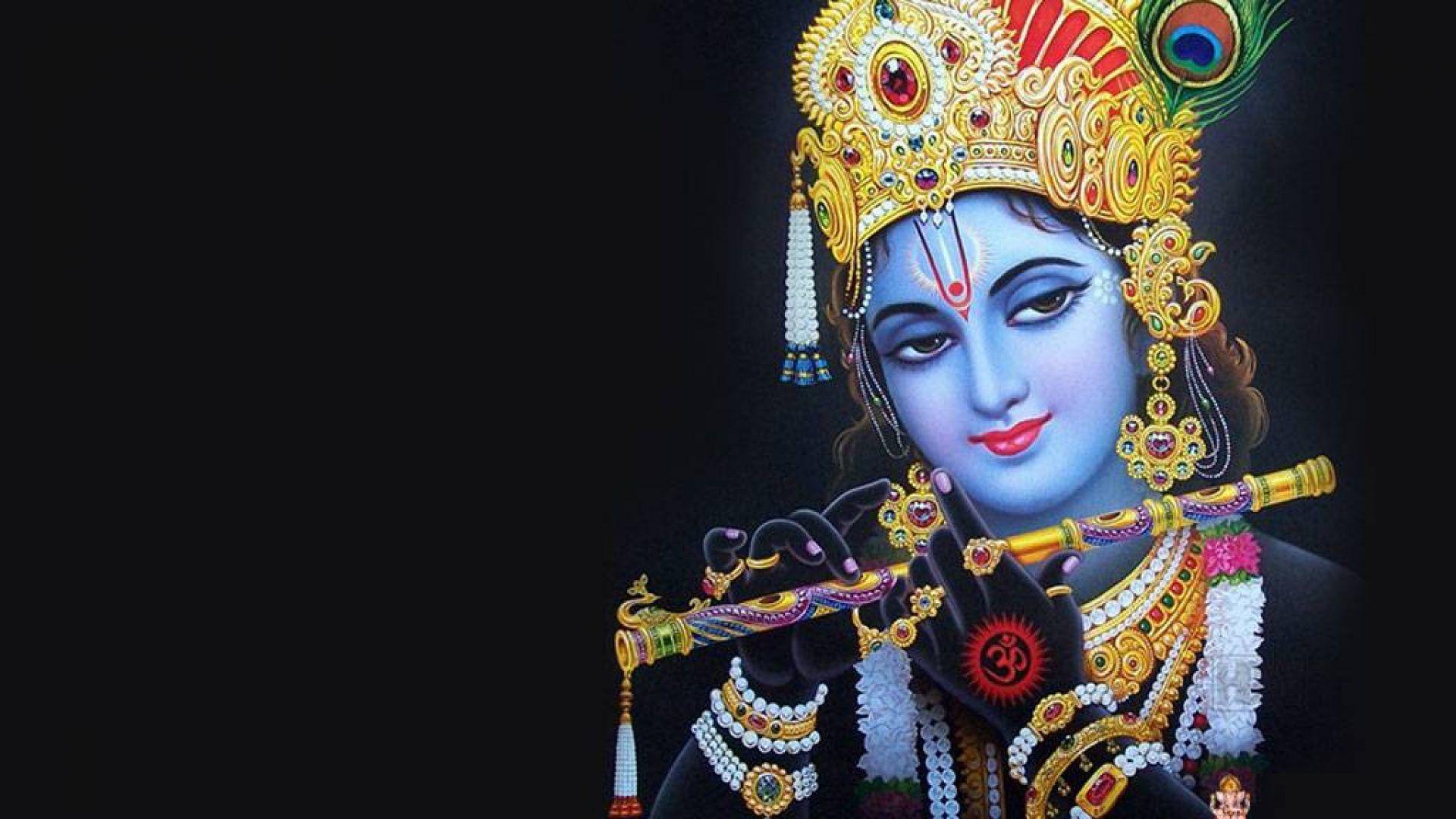 PVC Lord Krishna 3D Wallpaper