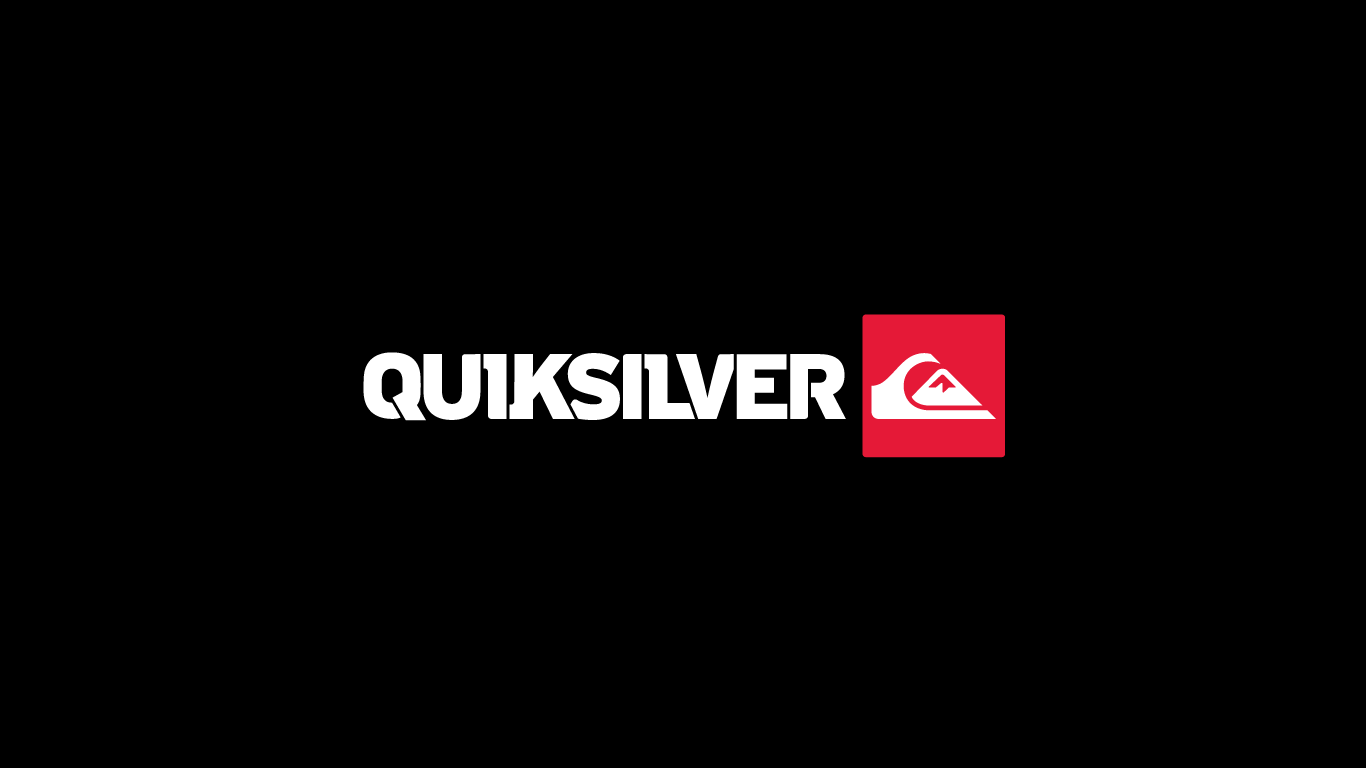 Quiksilver Logo On Black Wallpaper