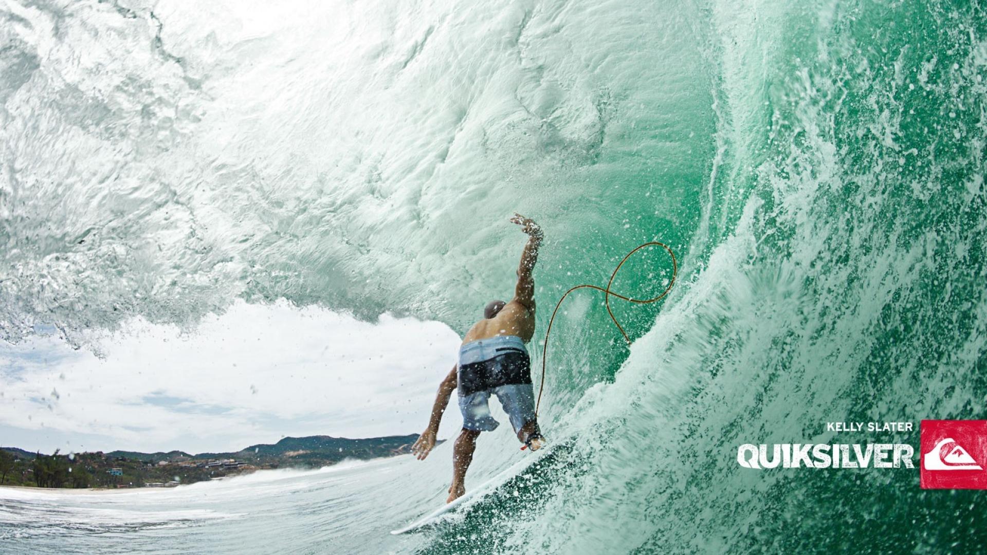 Waves surfing quiksilver wallpaper