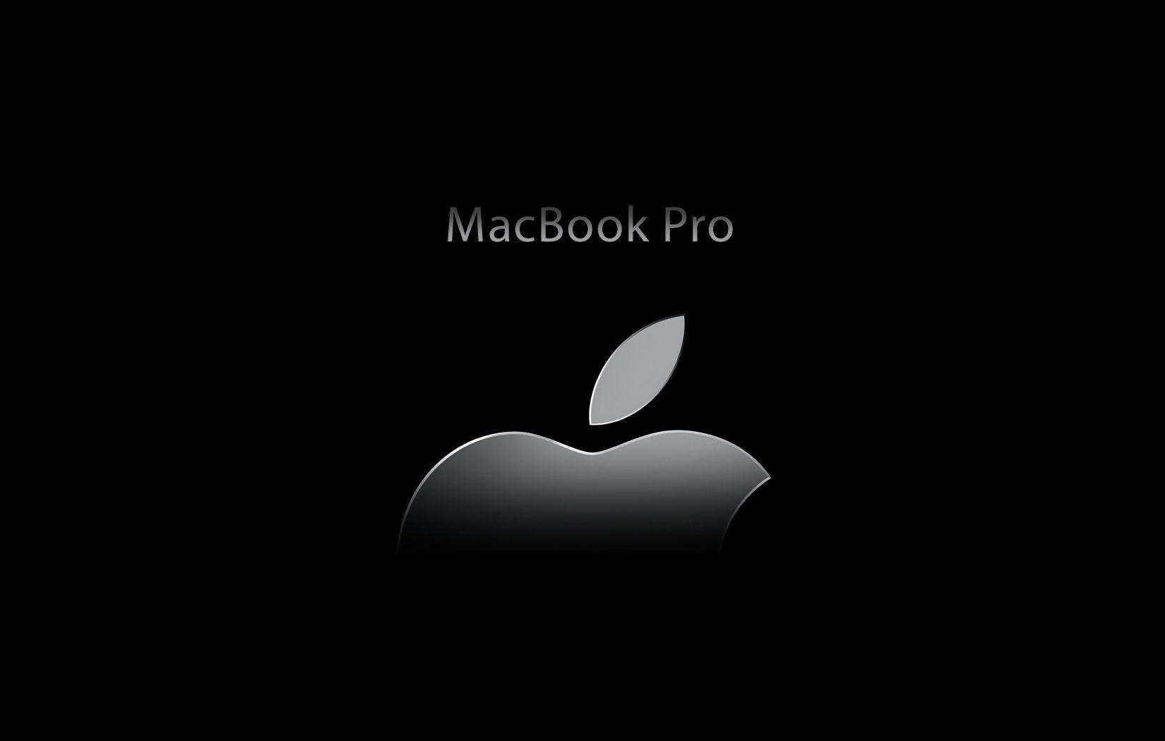 Apple Macbook Pro Black Wallpaper [1650x1050]