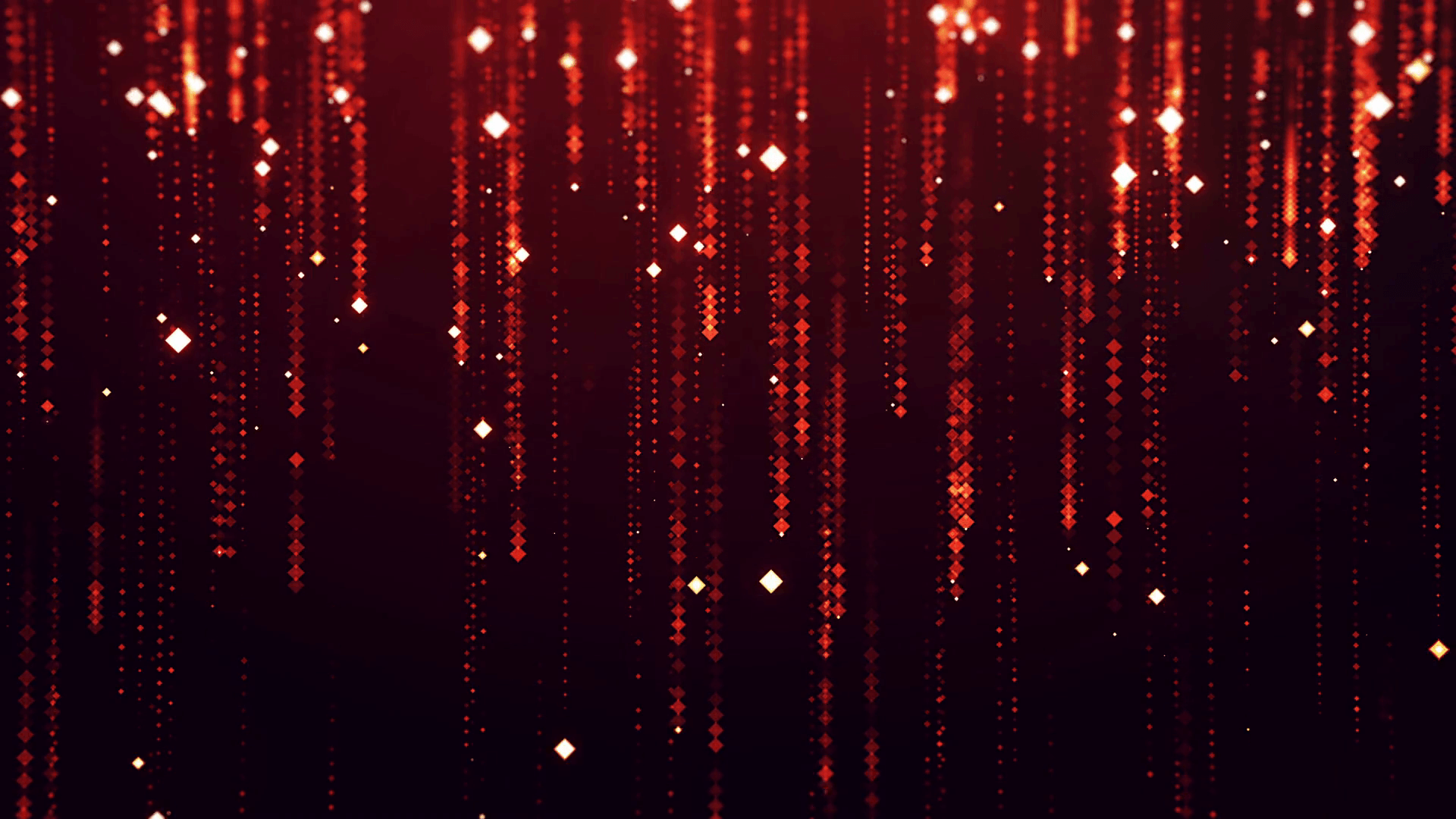 Abstract computer animated background with small glowing particles